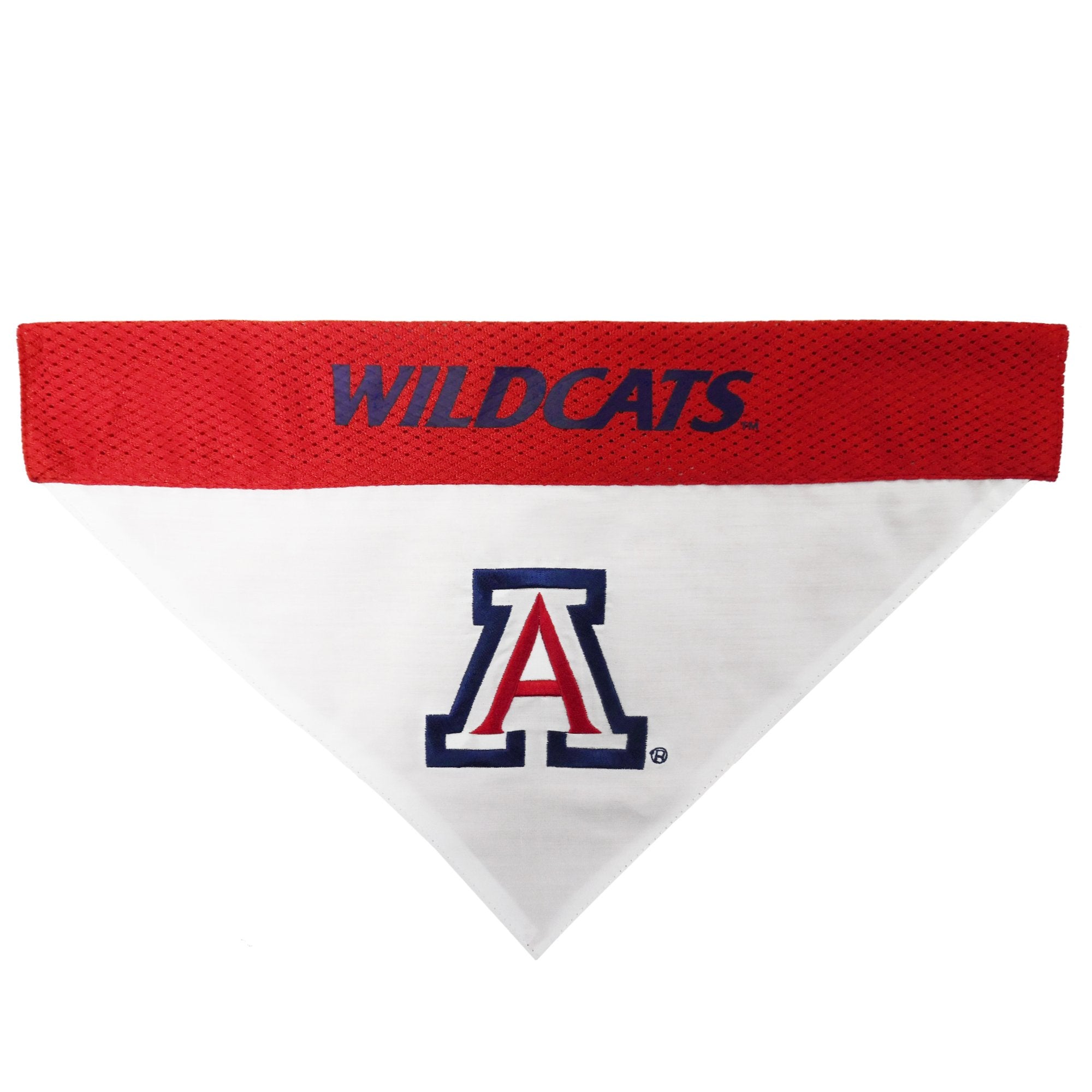 Pets First Collegiate Pet Accessories, Reversible Bandana, Arizona Wildcats, Small/Medium