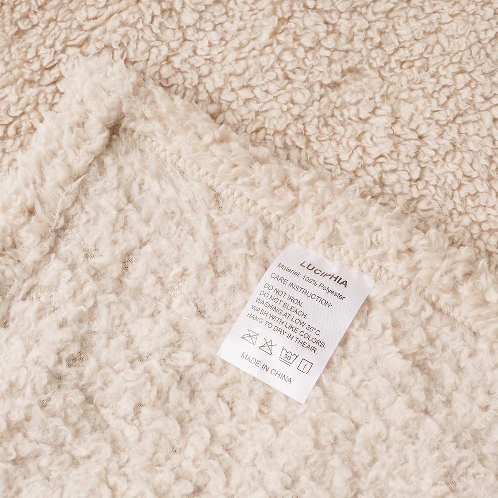 1 Pack 3 Calming Blankets Fluffy Premium Fleece Pet Blanket Soft Sherpa Throw For Dog Puppy Cat Beige Large (41'' X31'')
