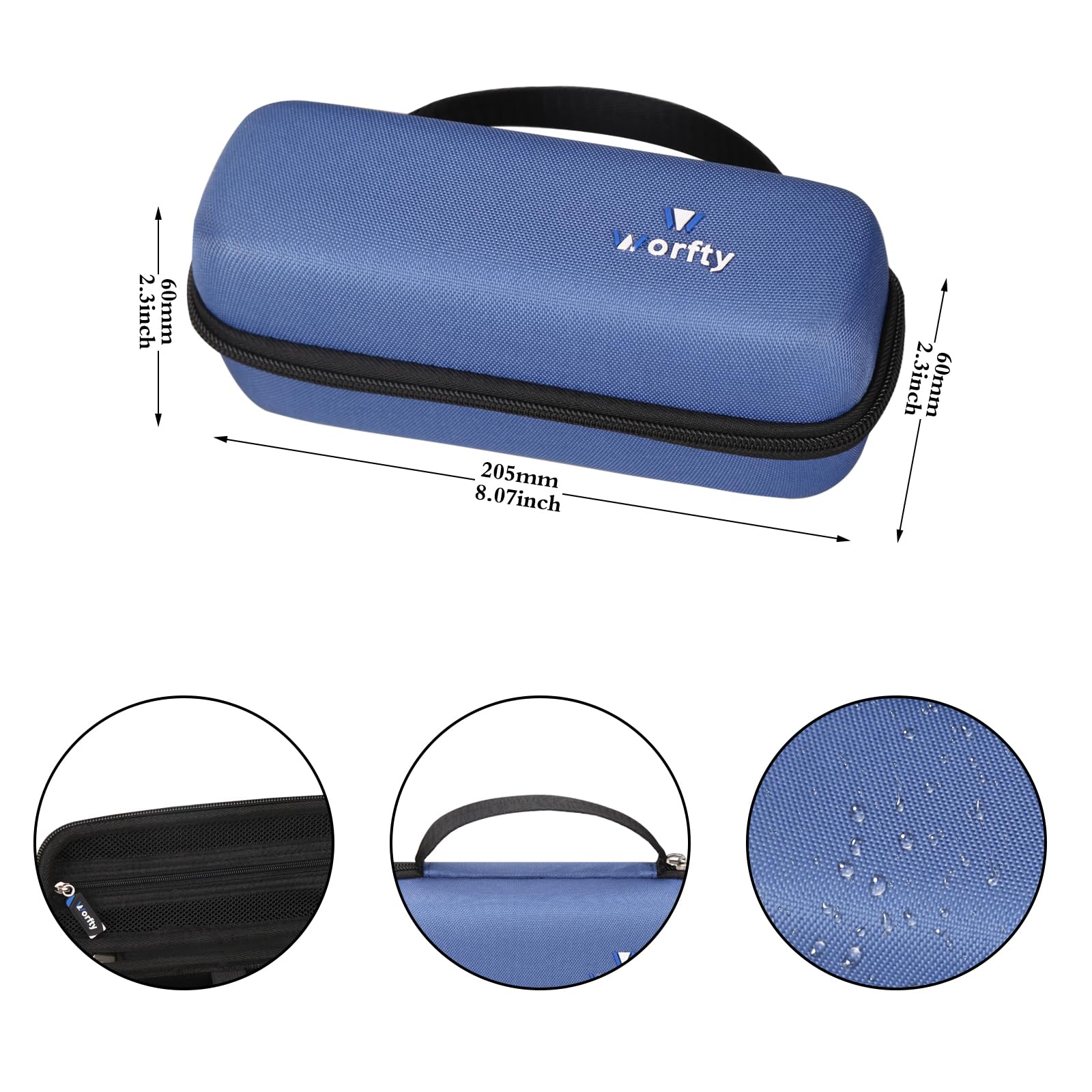 Worfty Hard Storage Case For Dremel 7350-Pet 4V Pet & Dog Nail Grinder, Eva Travel Carrying Bag For Dremel 7350-Pet Nail Trimmer