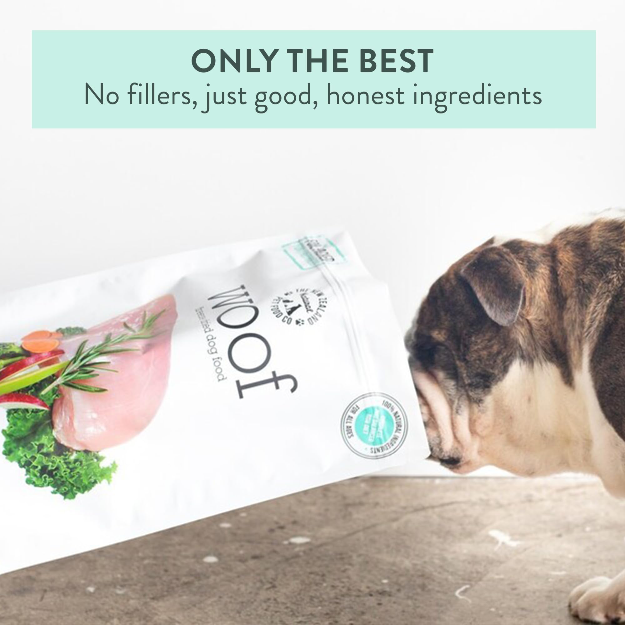 The New Zealand Natural Pet Food Co. WOOF Freeze Dried Dog Food - Chicken Recipe, High Protein Dog Treats & Snacks, Dog Food Top