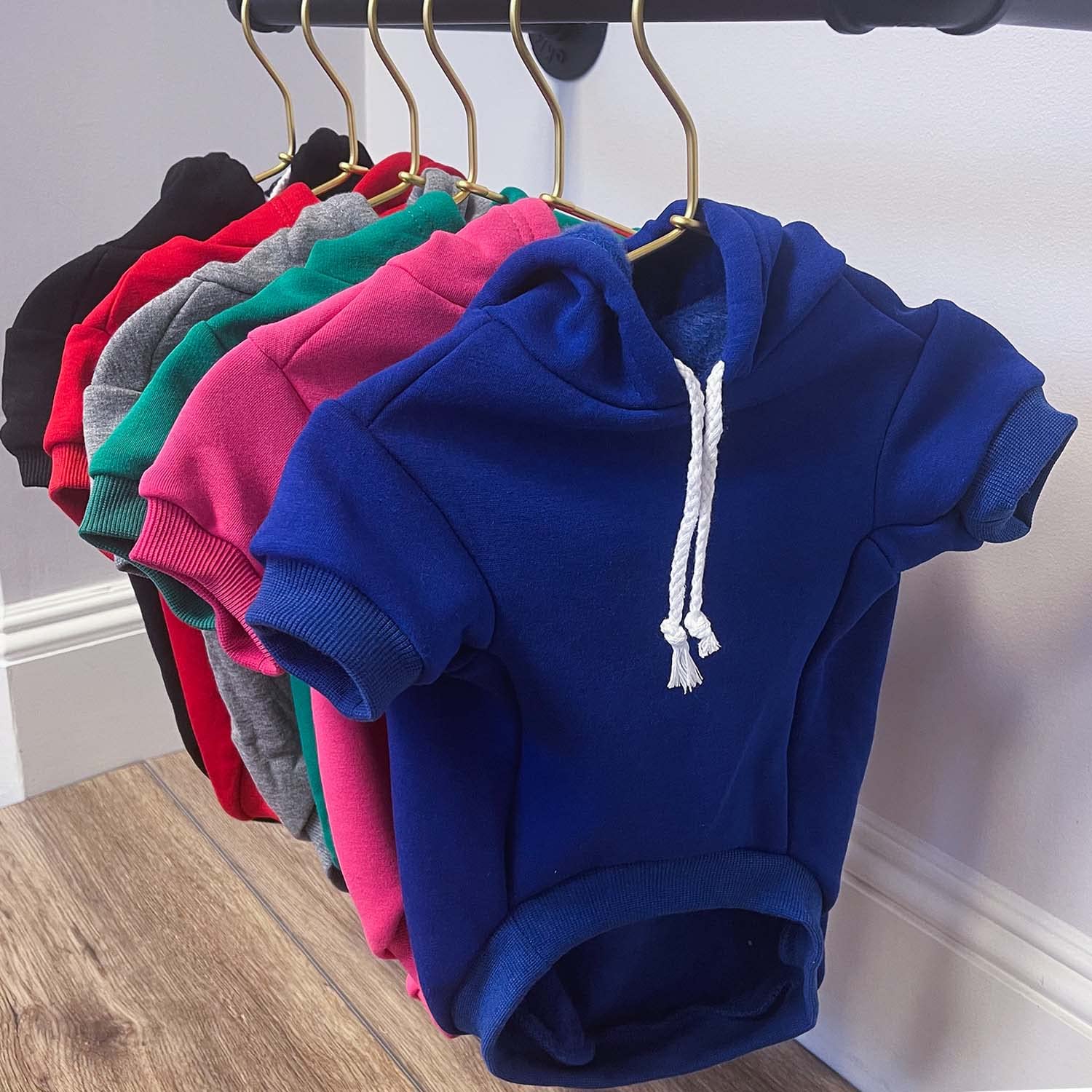 Big Sister Heart Paw Pullover Fleece Lined Dog Hoodie (Grey Hooded Sweatshirt)