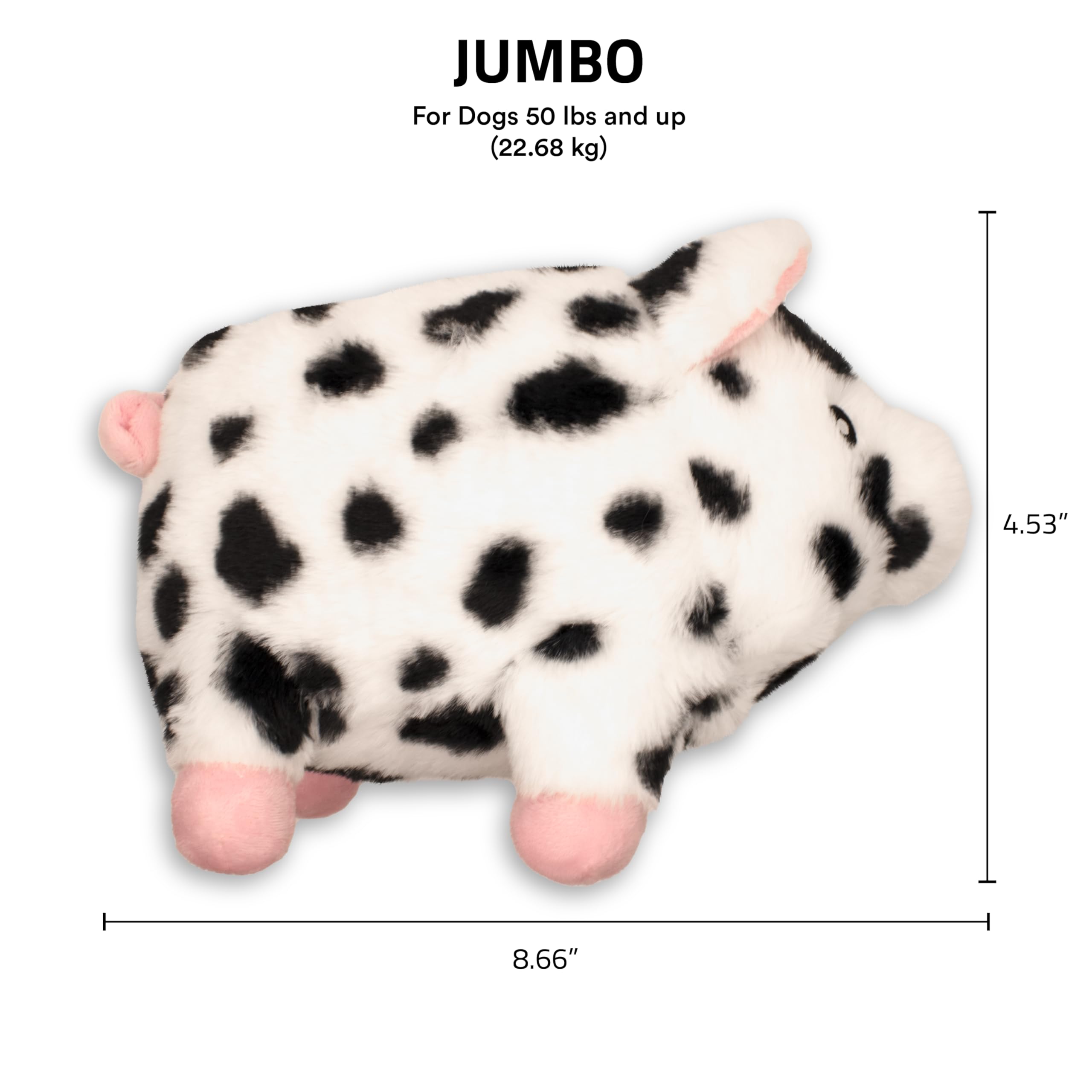Playology Plush Toys for Dogs | Stuffed Animal Pig | Pork Sausage Scented Toy for Large Dogs