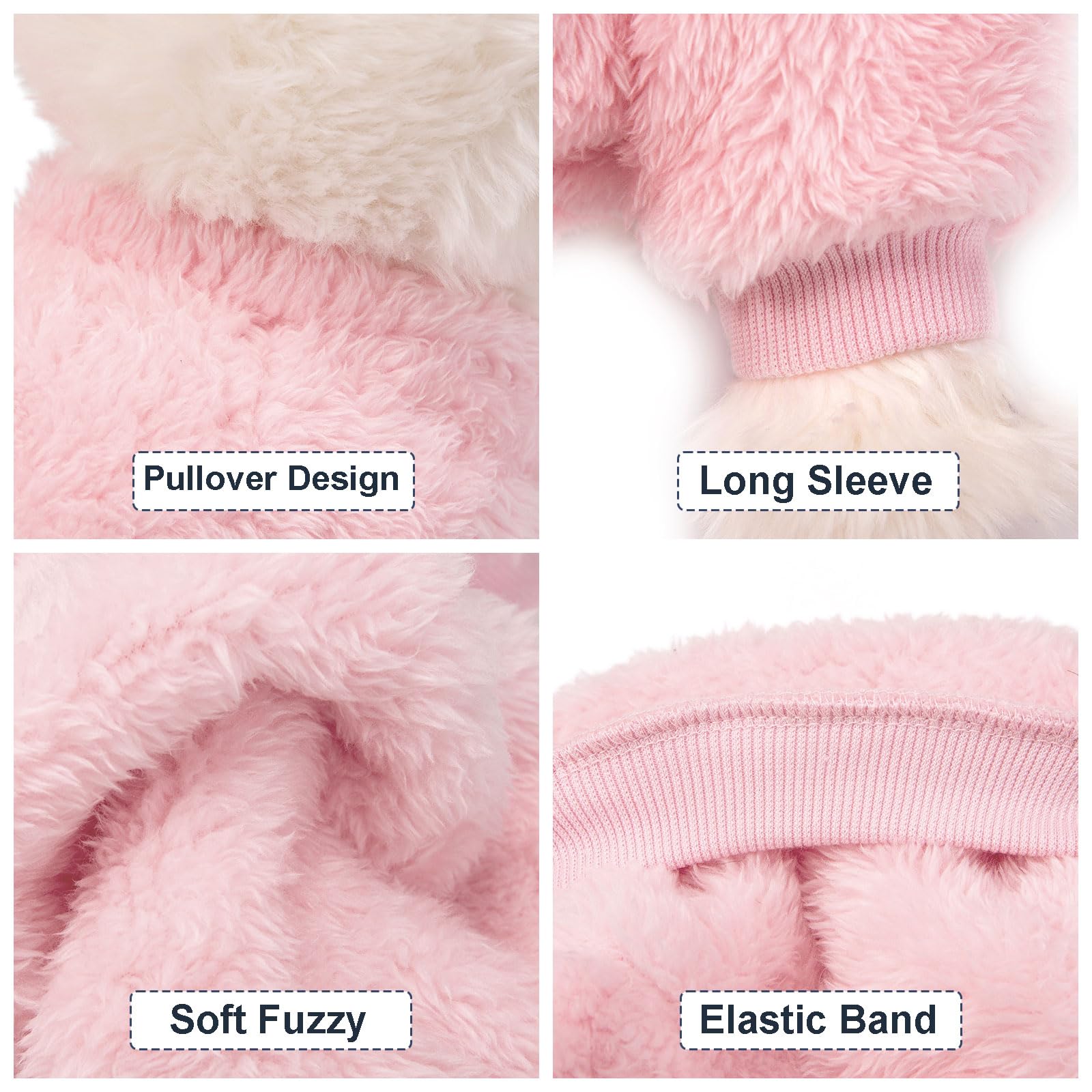 Kyaringtso Dog Sweater, 3 Pack Dog Sweaters For Small Dogs, Dog Clothes For Small Dogs Girl Boy, Ultra Soft And Warm Puppy Sweater Dog Coat For Winter Christmas (Small, Lt Pink+Lt Green+Lt Yellow)