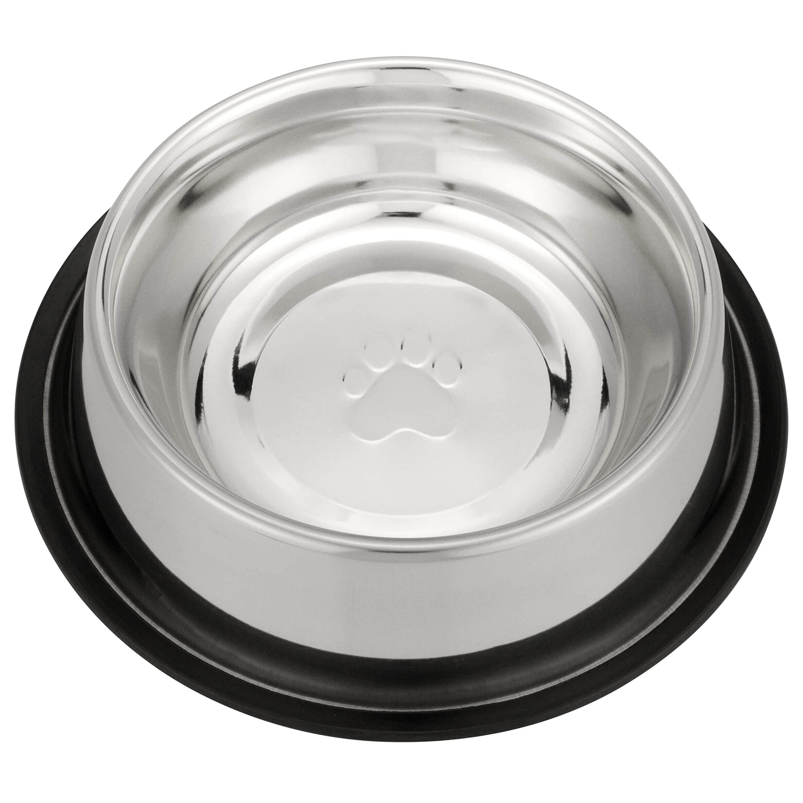 Neater Pet Brands - Stainless Steel No-Skid & Non-Tip Dog Bowl for Food or Water (64 oz, Stainless Steel)
