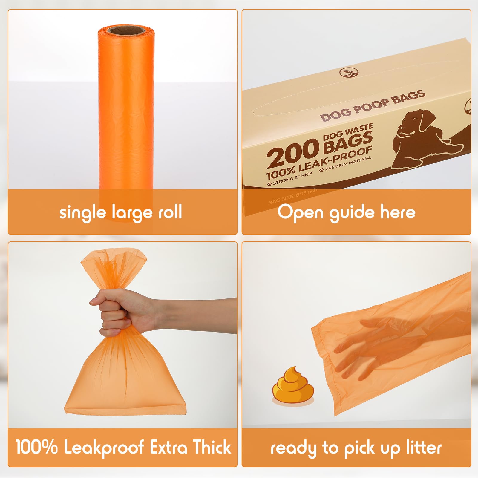 Sherr 20 Boxed Rolls 4000 Counts Dog Poop Bags Bulk Leak Proof Dog Waste Bags Universal Pet Doggy Waste Poop Box For Puppy Pets