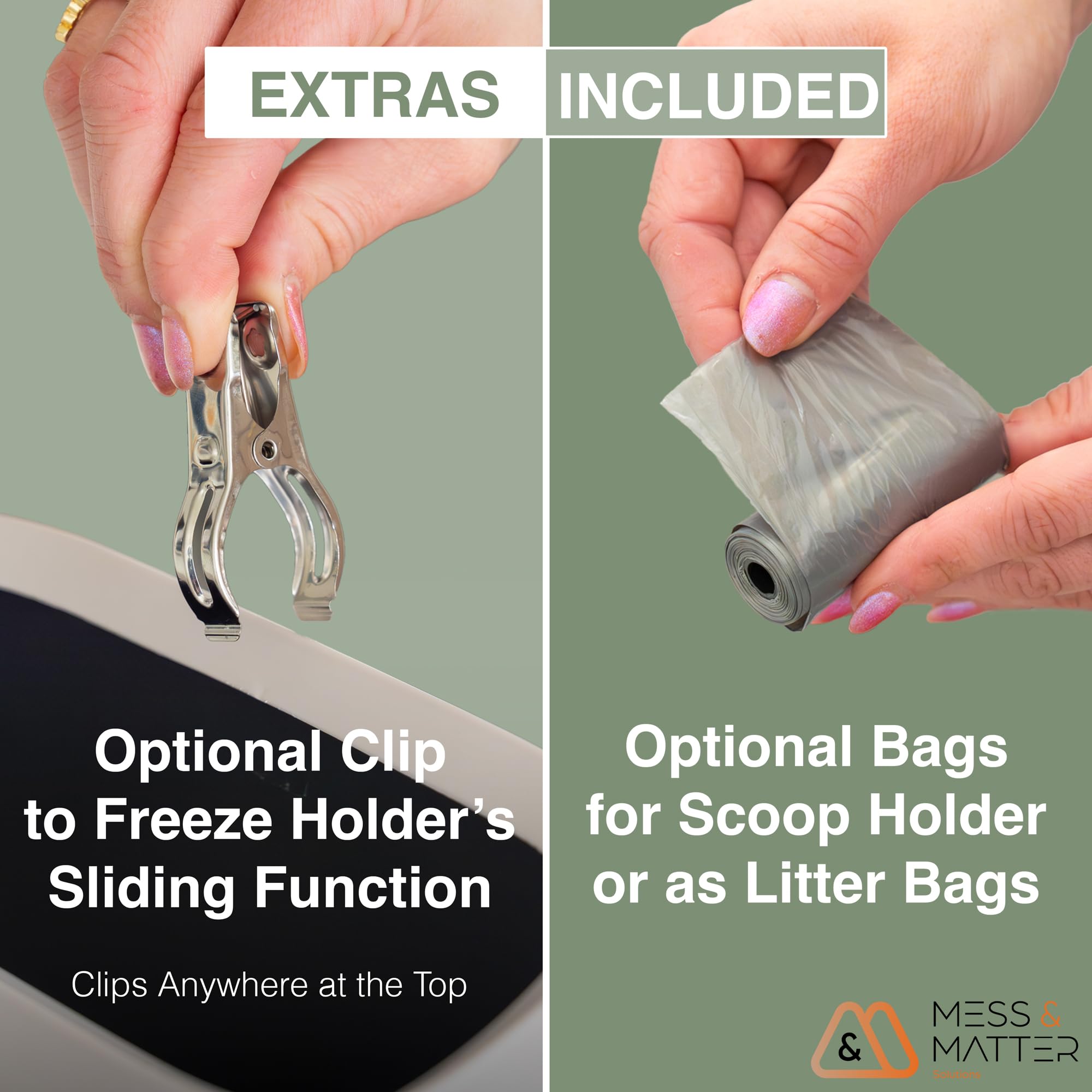 Heavy Duty Full Metal Cat Litter Scoop With Holder - Speed Sifter Litter Box Scooper Captures All Clumps - Kitty Litter Sifting