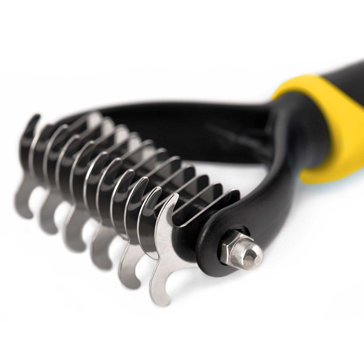 Dakpets All-In-One Pet Grooming Tool | Metal Undercoat Rake, Dematting & Detangling Comb, Fur Shedding Blade, And Grooming Brush | For Medium To Long-Haired Pets