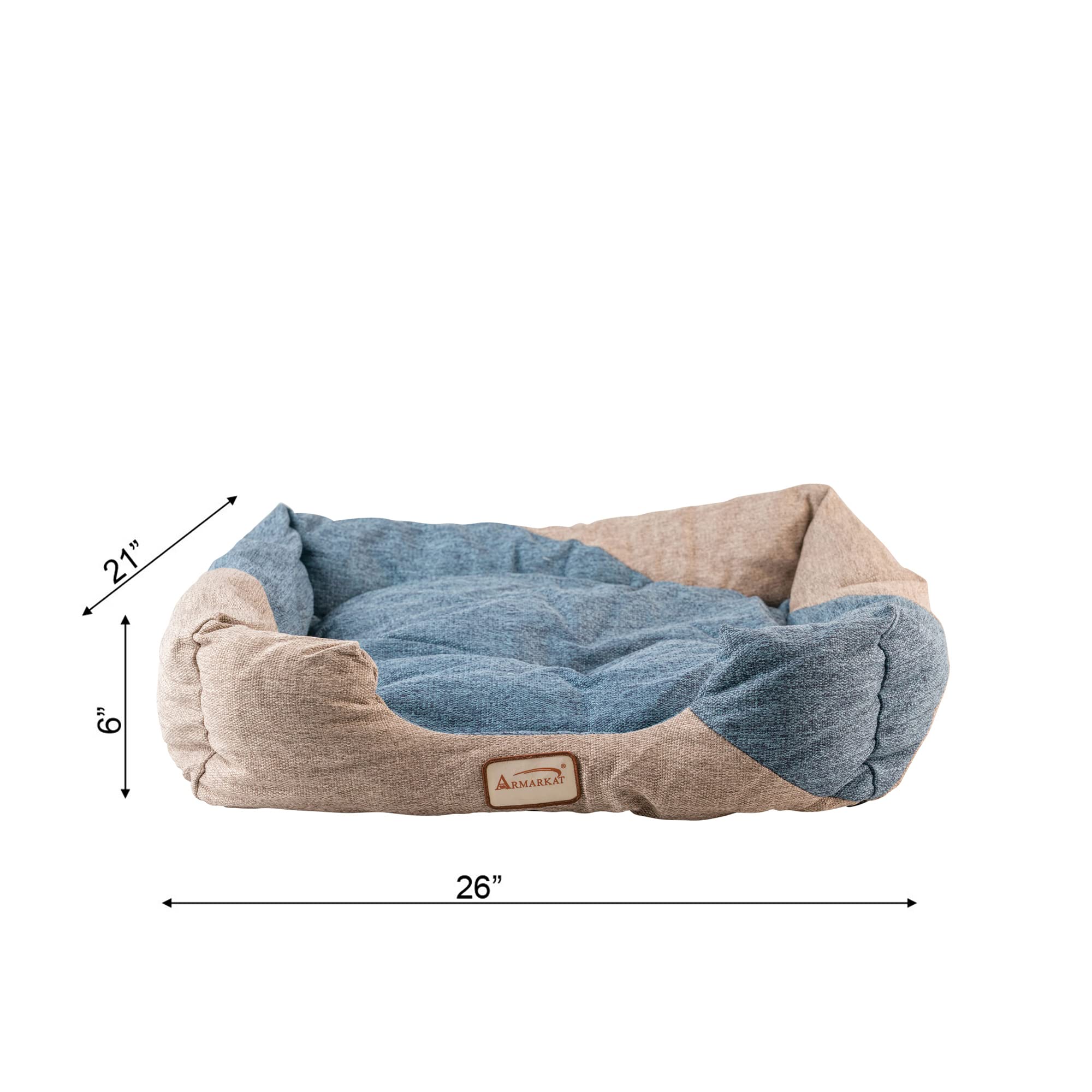 Armarkat C47 Cat Bed, One Size,Navy Blue, Beige