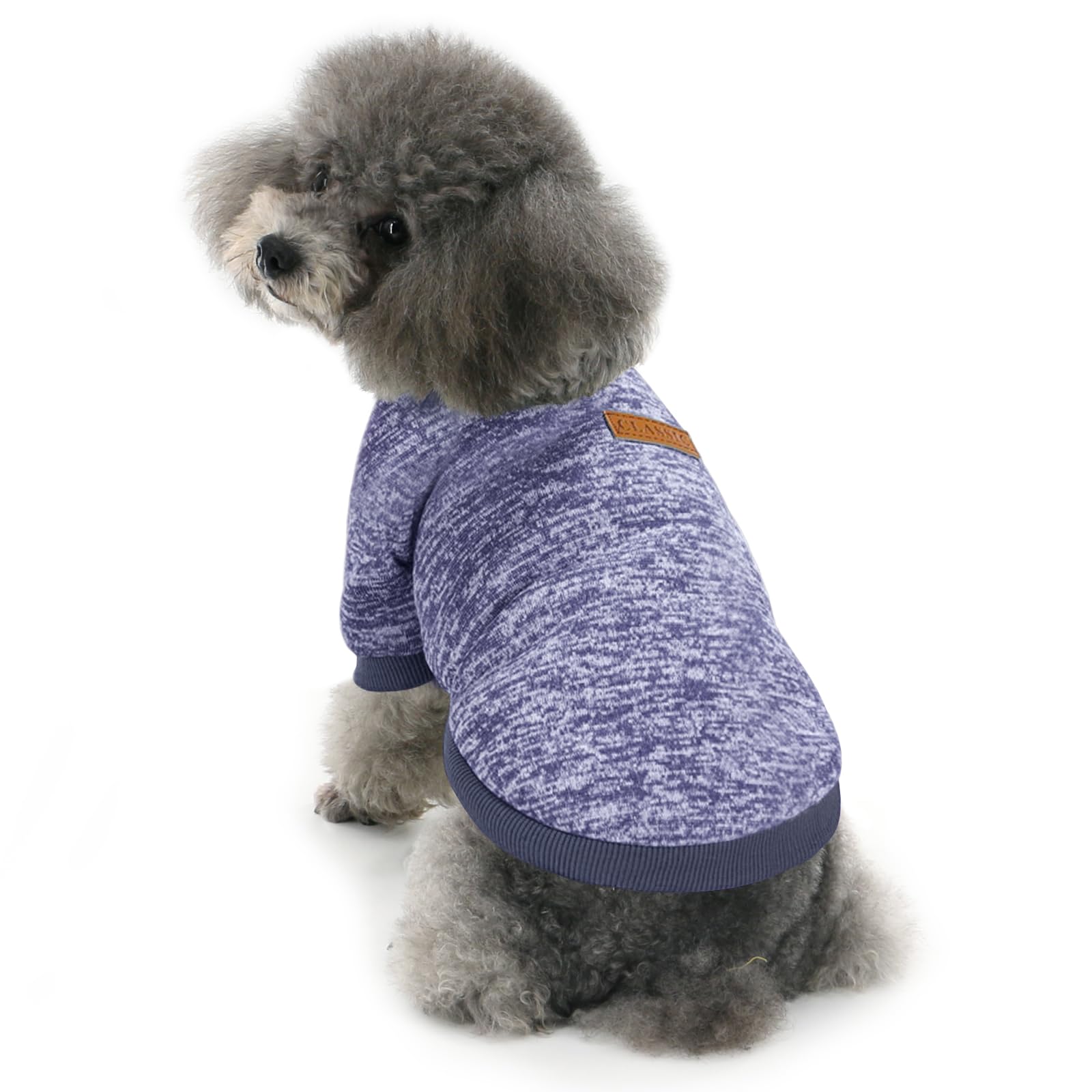 2 Pieces Pet Dog Classic Knitwear Sweater, Fleece Coat For Small,Medium Dogs,Warm Pet Dog Cat Clothes,Soft Puppy Customes For Ch