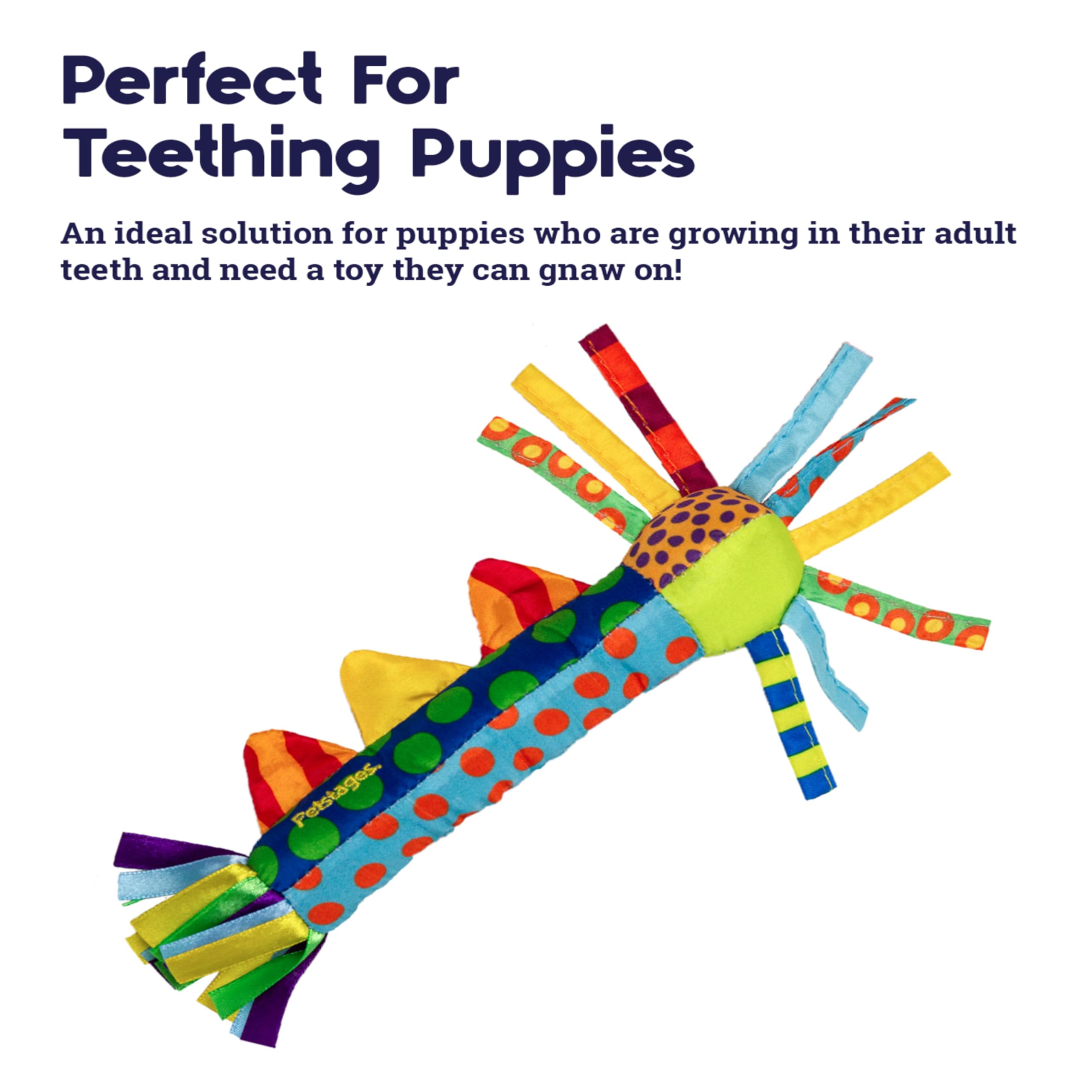 Petstages Cool Teething Stick For Dogs - Soothing Chew Toy For Teething Puppies - Freezable For Added Relief - Durable & Safe Dental Aid, Multicolor, One-Size