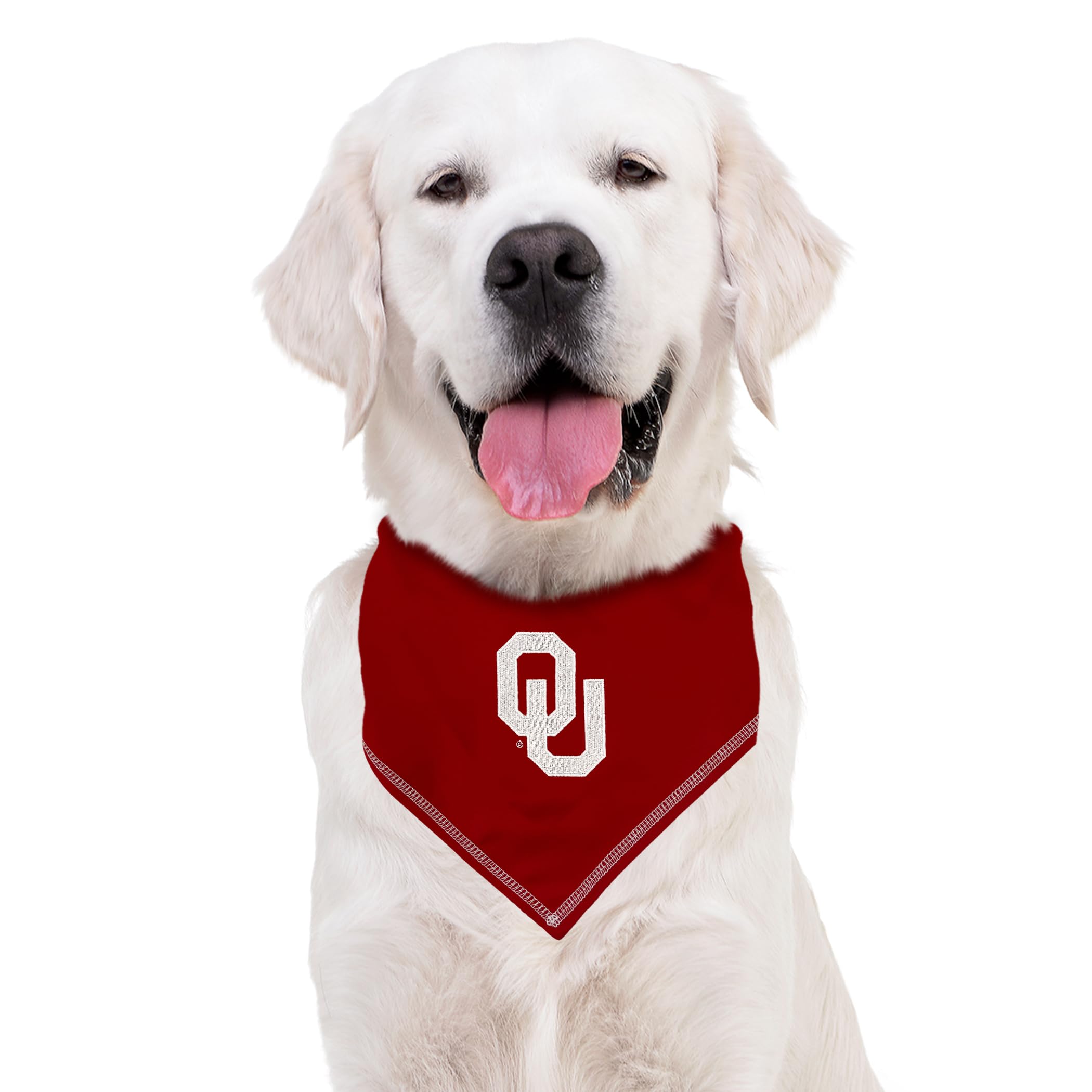 Pets First Ncaa Oklahoma Sooners Tie Bandana, Size Small/Medium. Dog Bandana Scarf Bib For Pet Cat Dog. The Ultimate Game-Day, P
