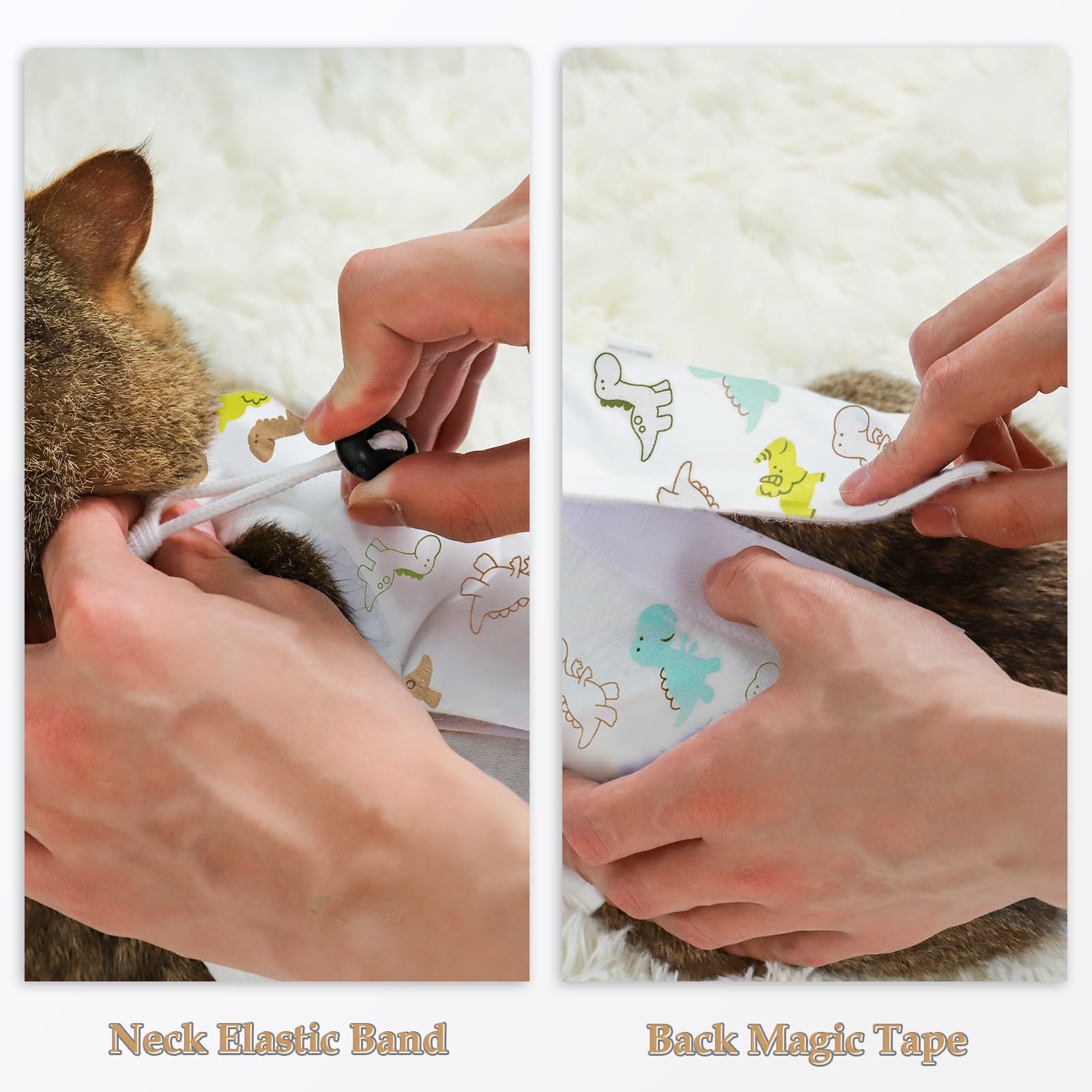 Anwa Cat Recovery Suit - Breathable Cat Onesie For Cats After Surgery Female, Kitten Surgery Recovery Suit Female Abdominal Woun