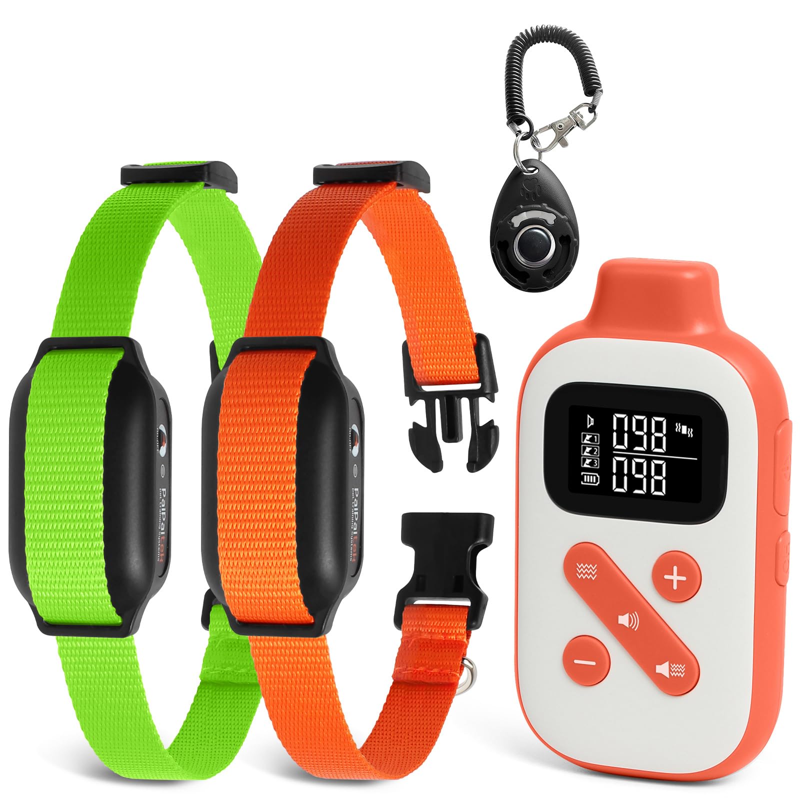 Paipaitek No Shock Dog Training Collar For 2 Dogs - 3300Ft Remote, Waterproof Vibration Collar For 2 Dogs, Humane Vibration & Be