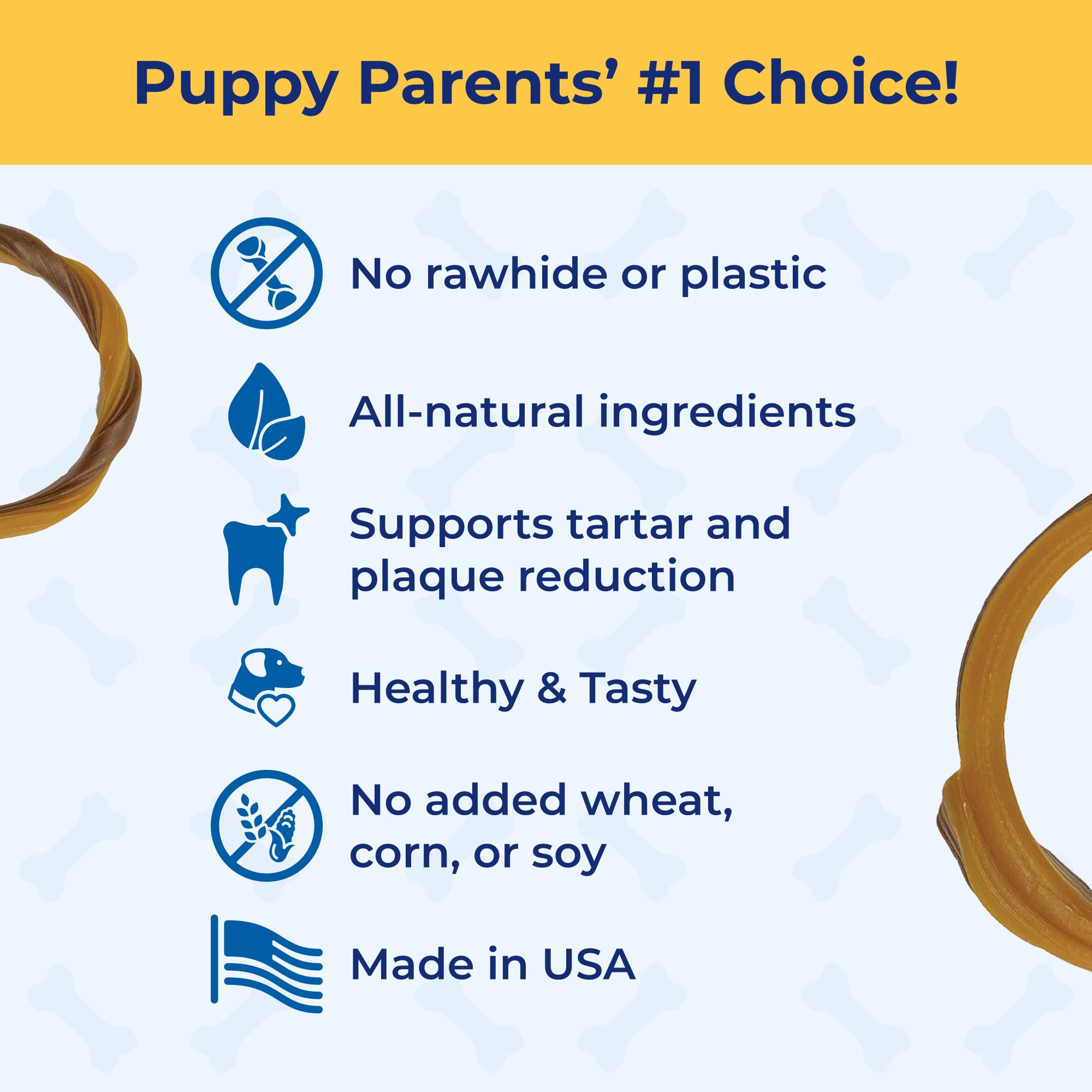 N-Bone Puppy Teething Rings Peanut Butter Flavor 6 Count Bag Multi Pack, Total 3 Bags, 21.6-oz (18 Rings)