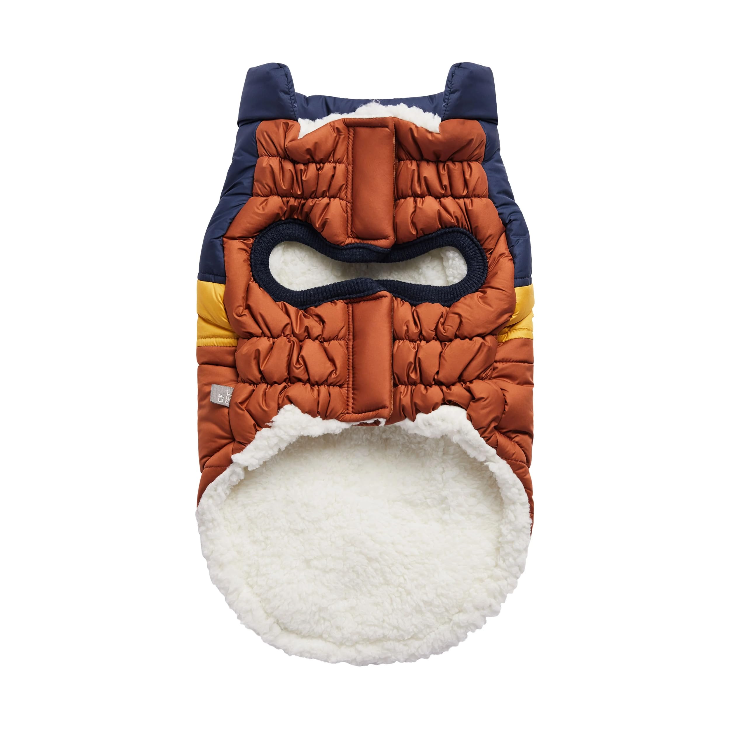 Elasto-Fit Classic Puffer Dog Jacket - Quilted Winter Pet Coat With Adjustable Straps, Waterproof Insulated Dog Outerwear For Small Medium Large Dogs, Easy On Off Design - Hazel, 3X-Large