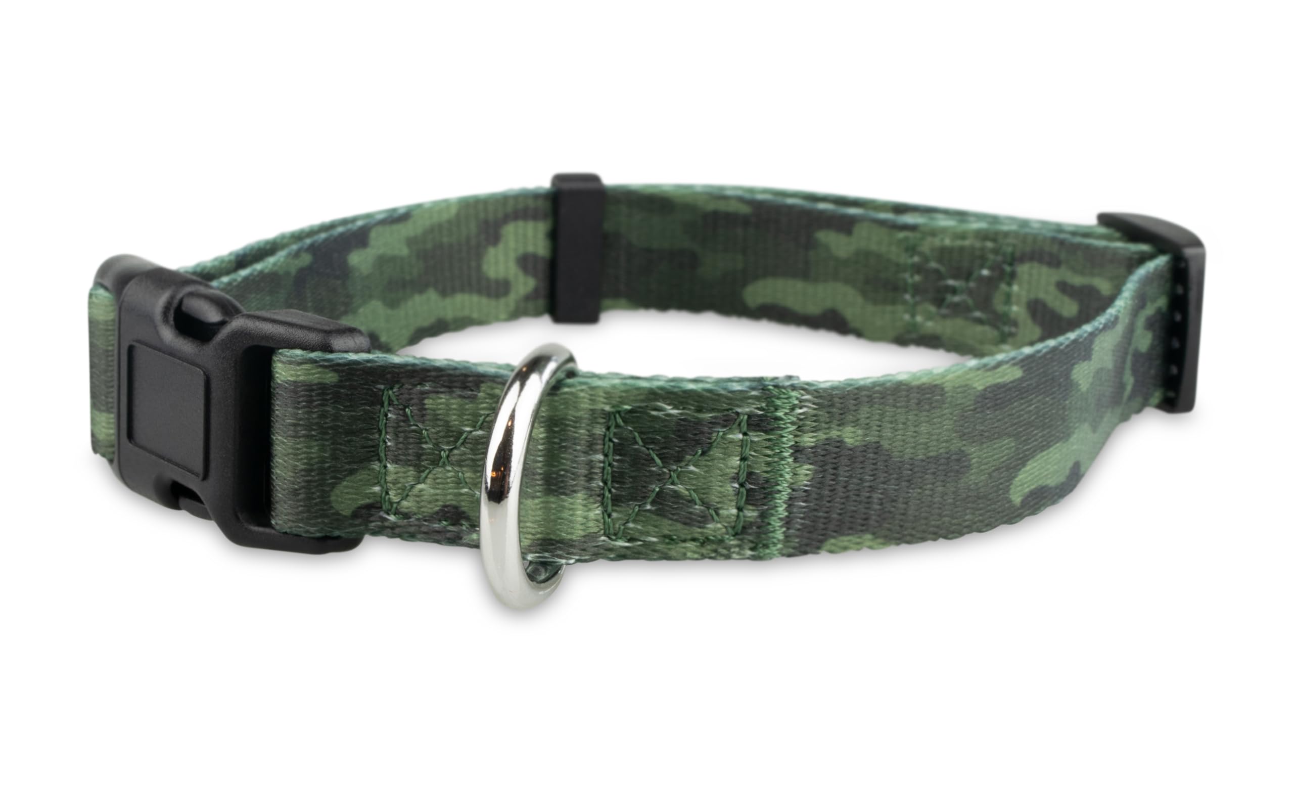Limeloot Camo Dog Collar, Adjustable Camouflage Pattern Dog Collar for Male and Female Dogs, Medium