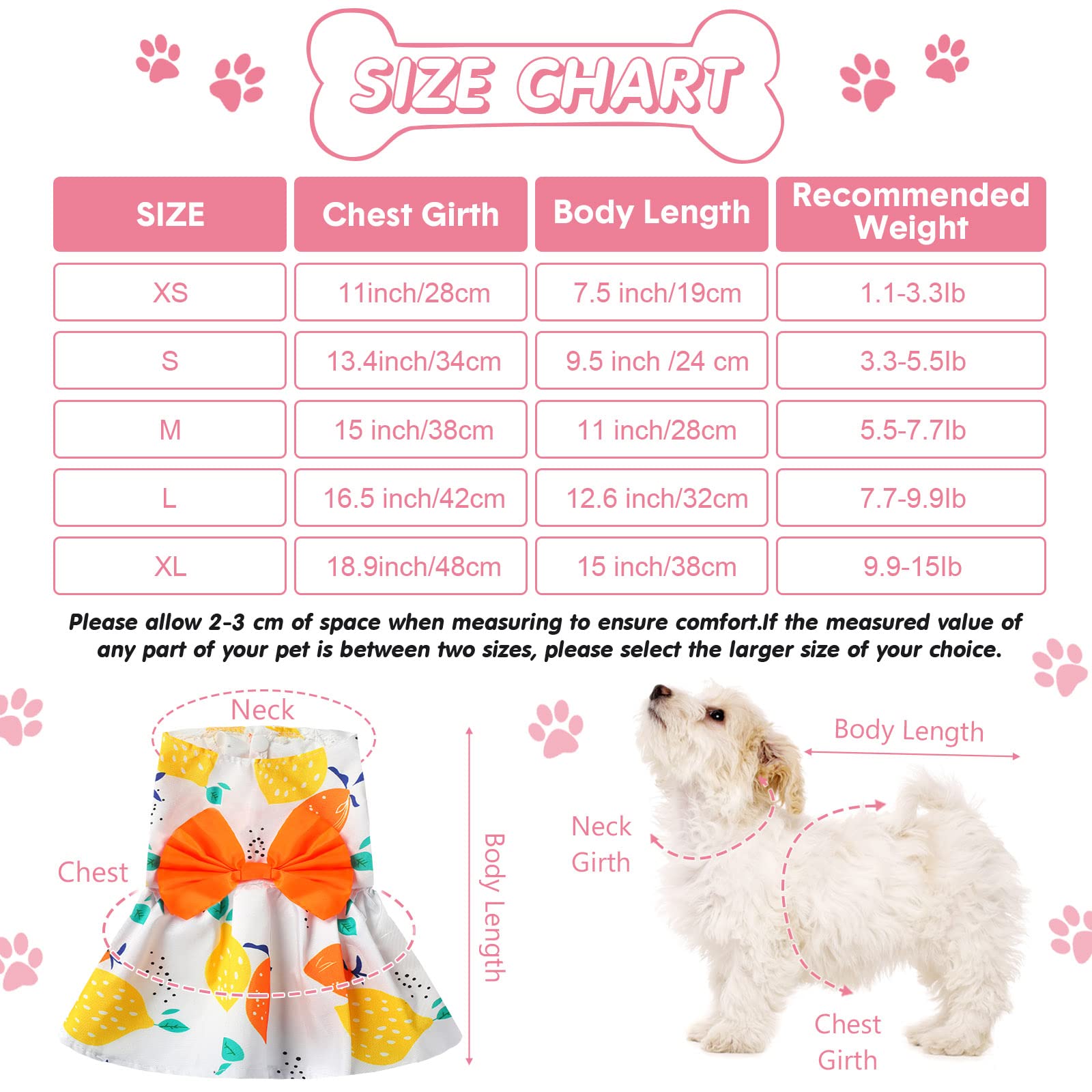 5 Pieces Dog Dresses For Small Dogs Girls Floral Puppy Dresses Pet Dog Princess Bowknot Dress Cute Doggie Summer Outfits Dog Clothes For Yorkie Female Cat Small Pets, 5 Styles(Small)