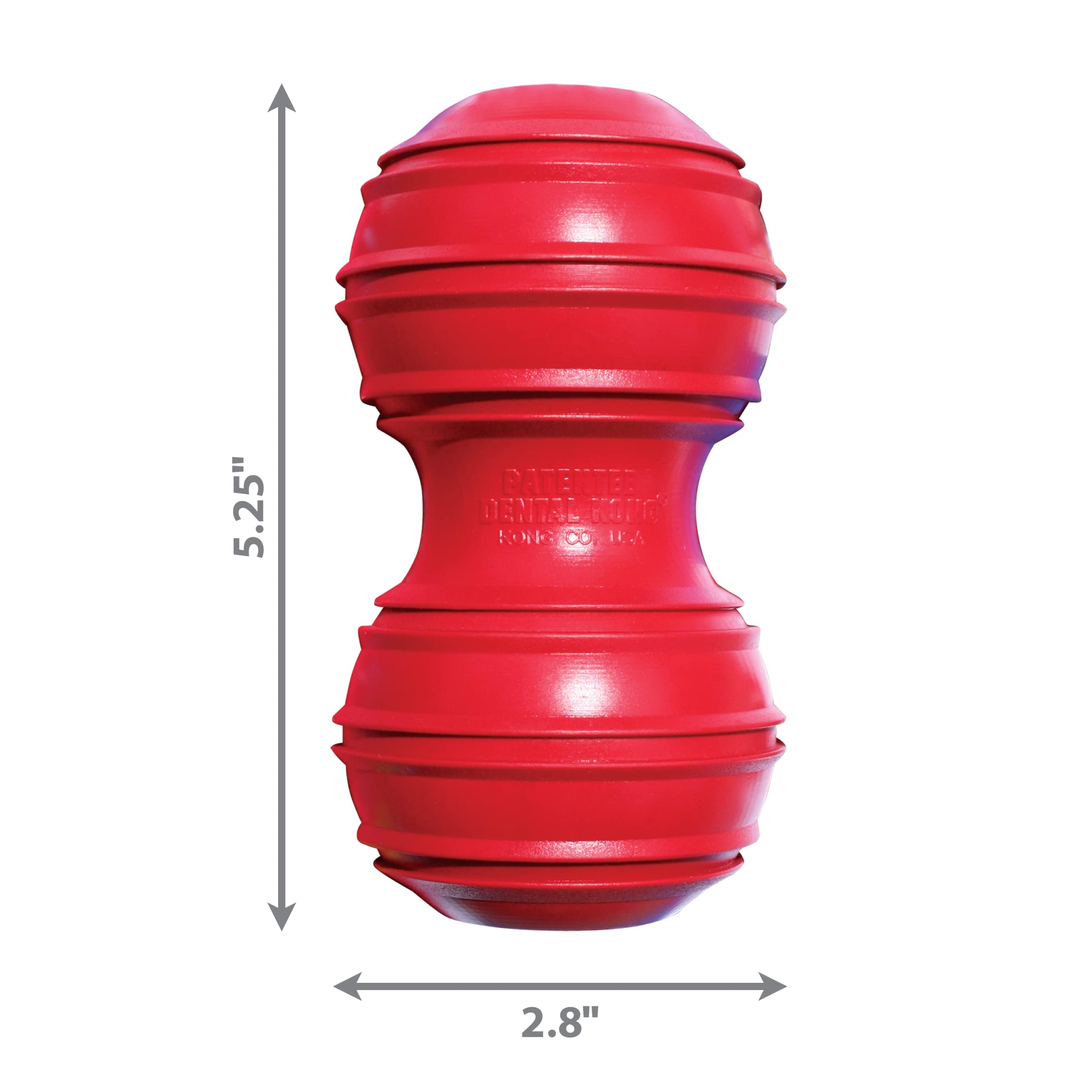 KONG Dental Dog Toy - for Dog Dental Care - Stuffable Chew Toy - Provides Chewing Outlet & Satisfies Instinctual Needs - Cleans