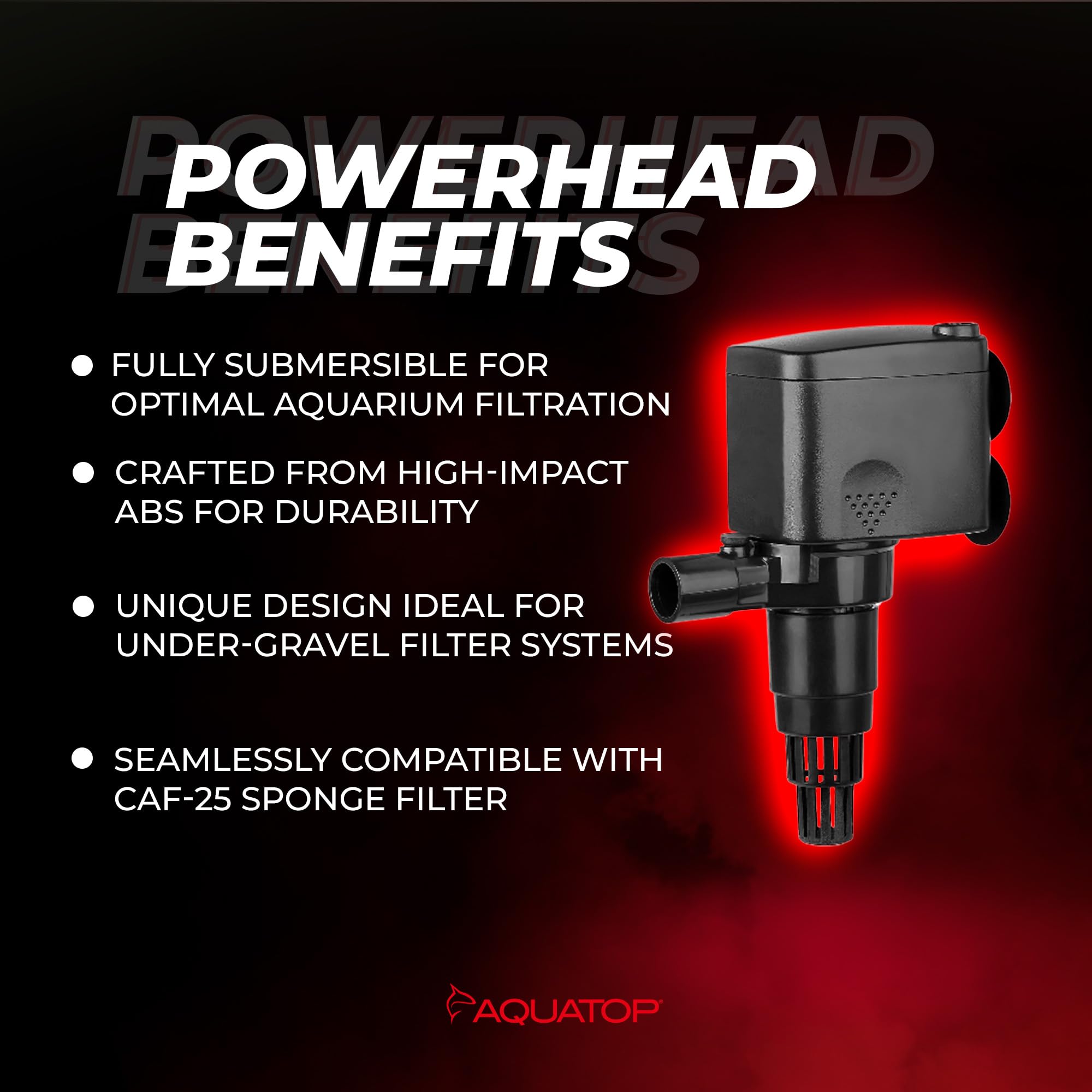 Aquatop Maxflow 211 Gph Submersible Aquarium Power Head – High-Performance Water Pump – Quiet & Efficient – Ideal For Freshwater & Saltwater Aquariums