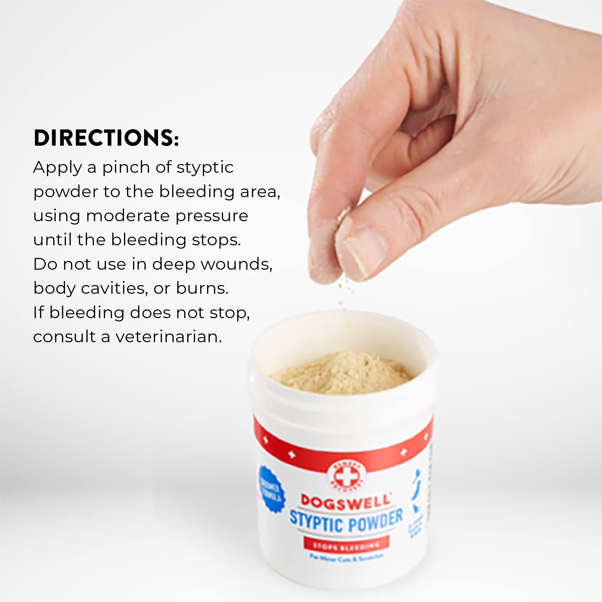 Dogswell Remedy Recovery Styptic Blood Stopper Powder For Dogs & Cats 1.5 Oz. Container