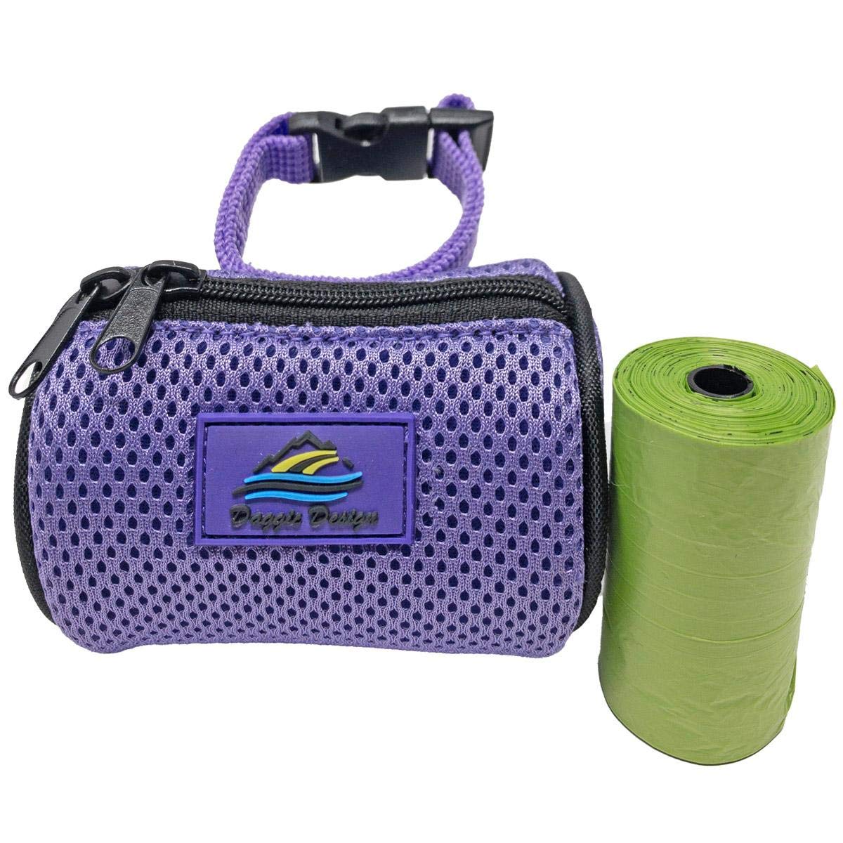 American River Poop Bag Holder (Paisley Purple)