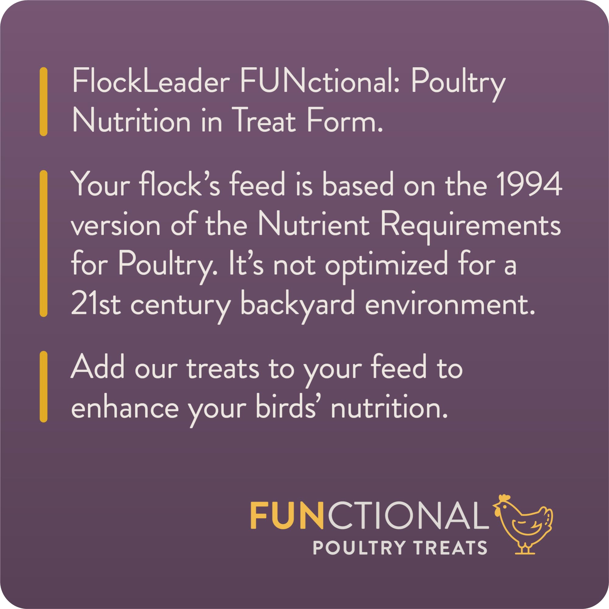 FLOCKLEADER Relax, Functional Poultry Treats for Calming Support, 3.5 lb