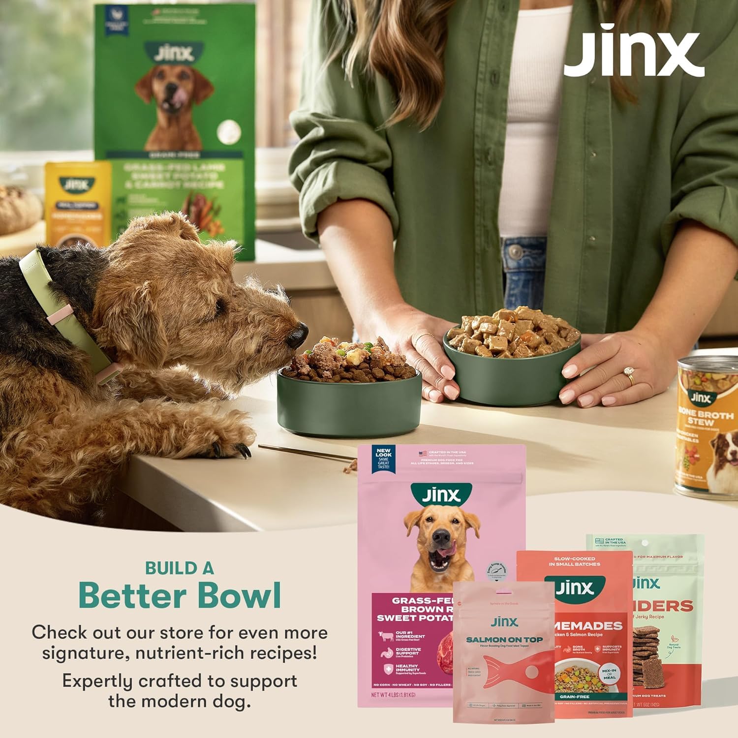 Jinx Premium Freeze-Dried Dog Food Toppers, Chicken on Top - Healthy & Natural Meal Toppers for Dogs with Real Chicken with Real