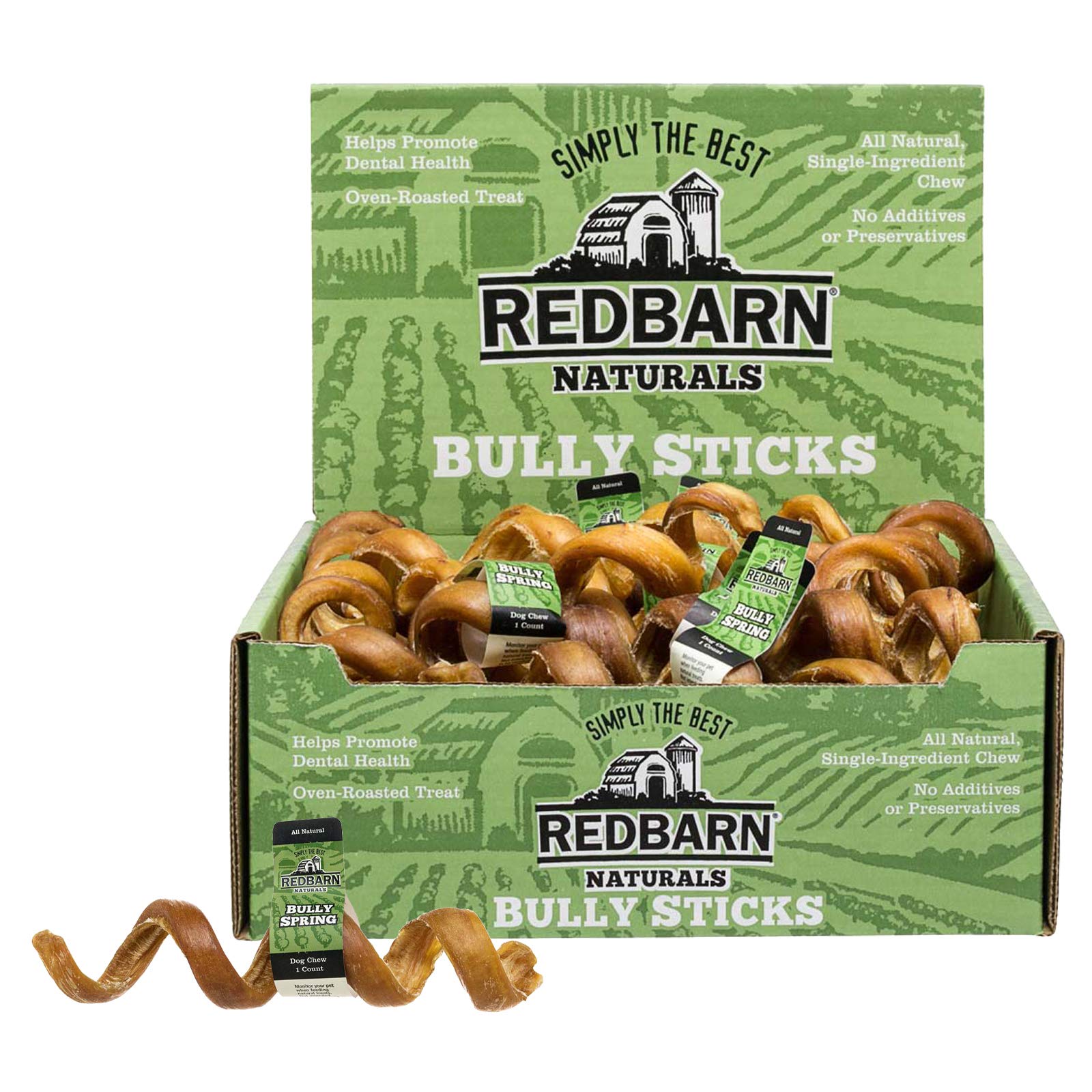 Redbarn Pet Products Bully Springs for Dogs, Pack of 25