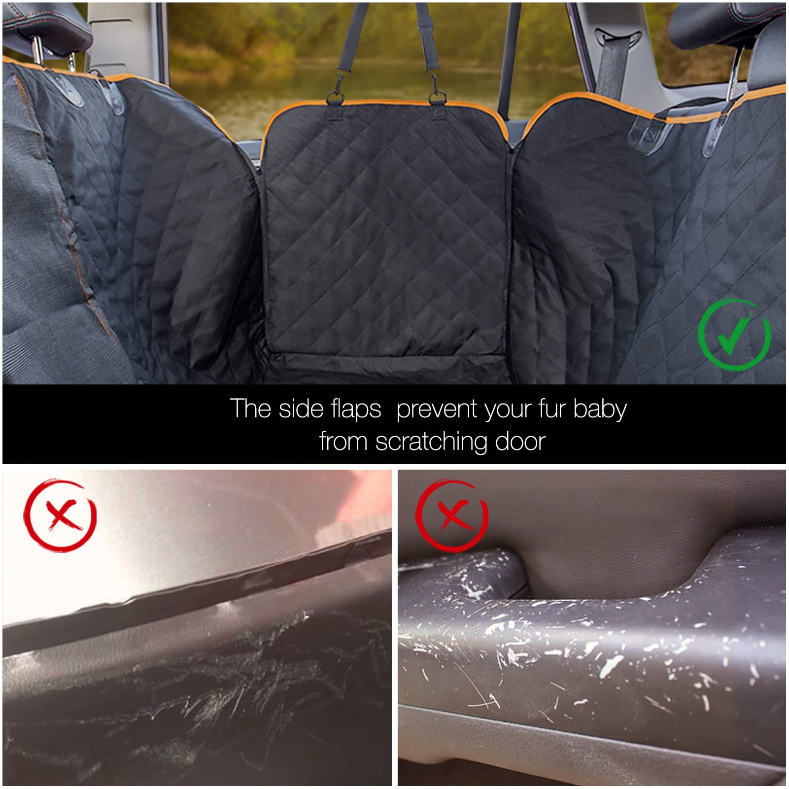 Ibuddy Truck Seat Cover For Dogs Waterproof Dog Back Seat Hammock, X-Large Dog Seat Cover With Side Flaps For Trucks Against Dirt And Fur For Large Suv/Ford F150/F250/Gmc/Ram/Chevrolet Silverado