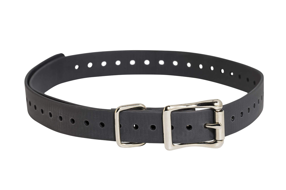 Sportdog Brand 3/4 Inch Collar Straps - Waterproof And Rustproof - Tighlty Spaced Holes For Proper Fit - Grey