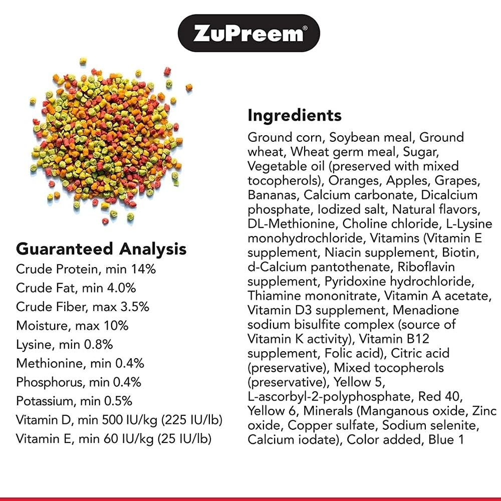 Zupreem Fruitblend Small Keet Food, 14-Ounce