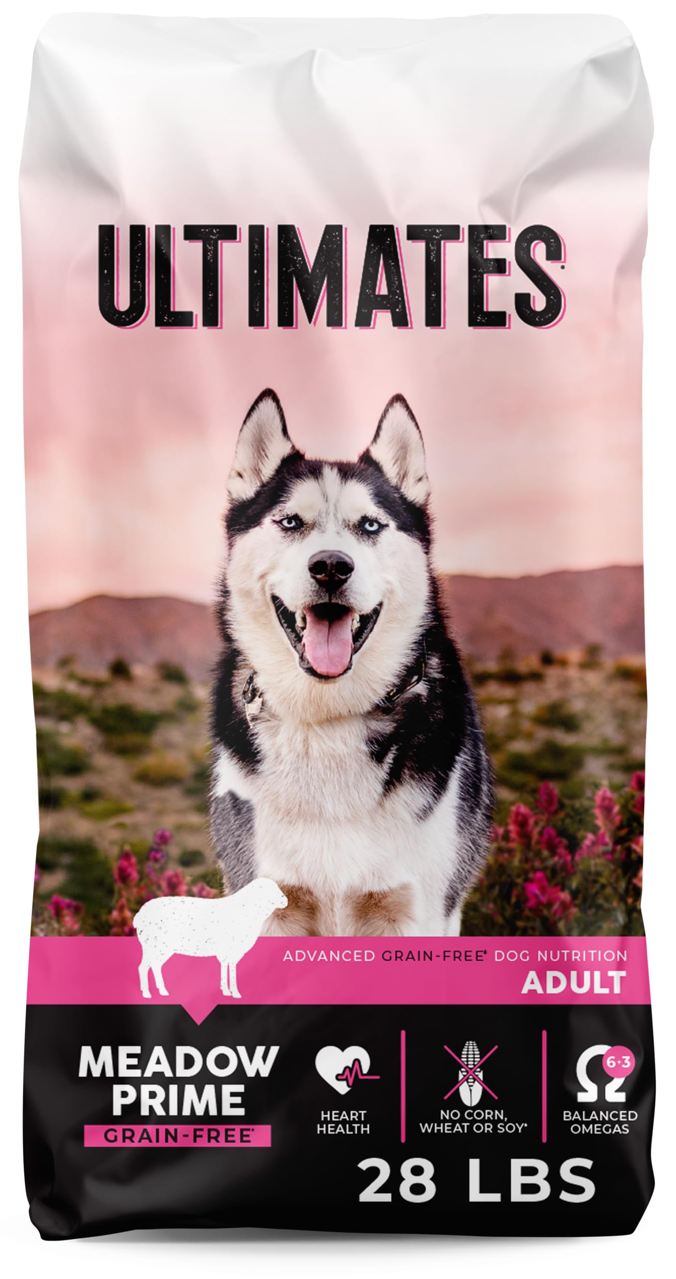 Ultimates Meadow Prime Grain-Free Dry Dog Food 28 lb