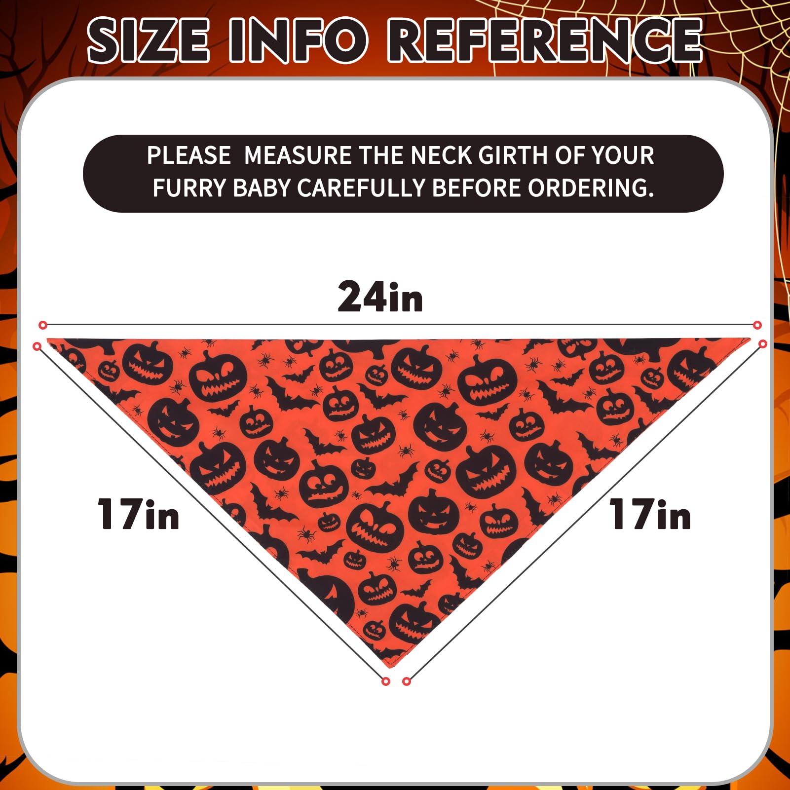 Expawlorer Halloween Dog Bandanas - 4 Pack Reversible Holiday Dog Bandanas Costume Boy And Girl, Soft Triangle Scarfs Bibs, Festival Pet Bandanas Outfit Gift For Small Medium Large Puppy