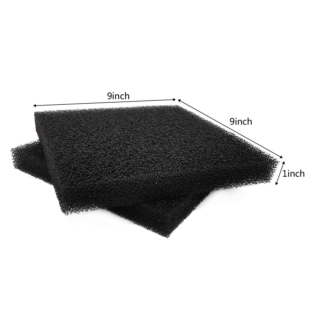 Hipanda Filter Foam Sponges, Bio Sponge Filter Media Pad, Cut-To-Size Foam For Aquarium Fish Tank (9' X 9' X 1',2Pcs)