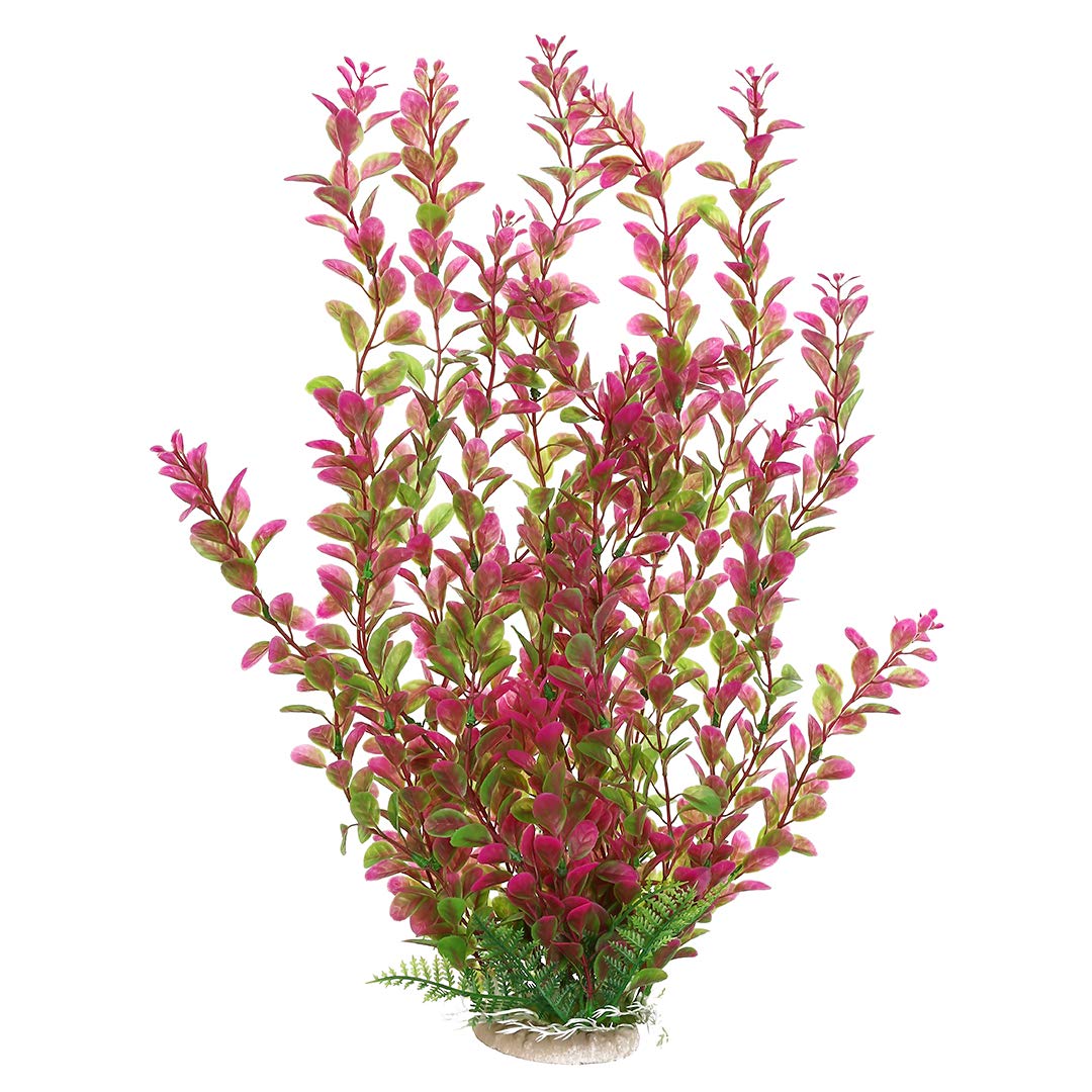 Mayitr 17'' Plastic Water Plant For Aquarium Fish Tank Ornament, Rhodo Green