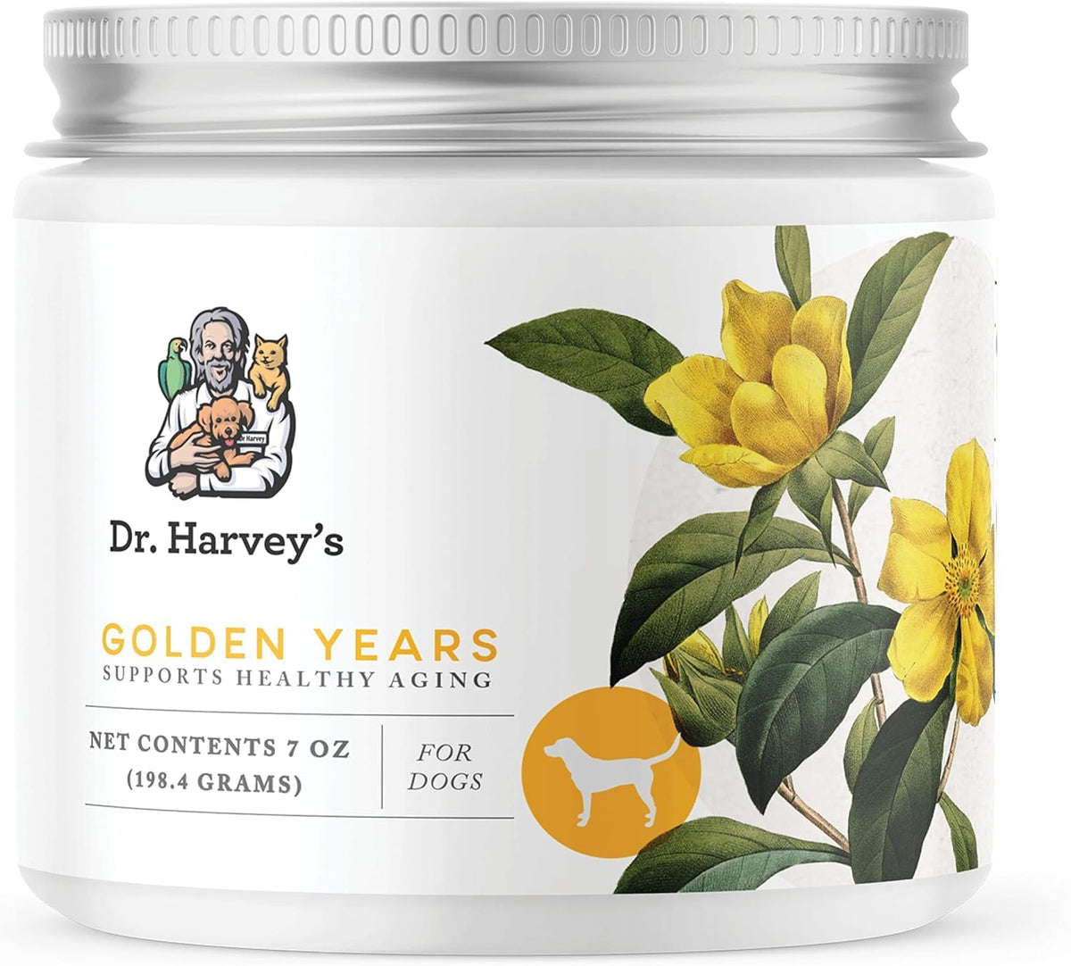 Dr. Harvey'S Golden Years Geriatric Herbal Supplement For Senior Dogs, 7 Oz