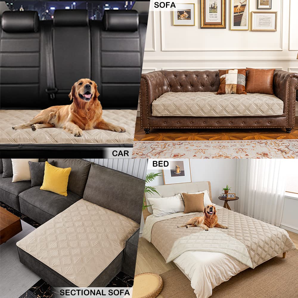 fuguitex Waterproof Dog Blanket, Pet Friendly Reversible Throw Essential for Small Dogs, Tear Resistant Leakproof Washable Couch