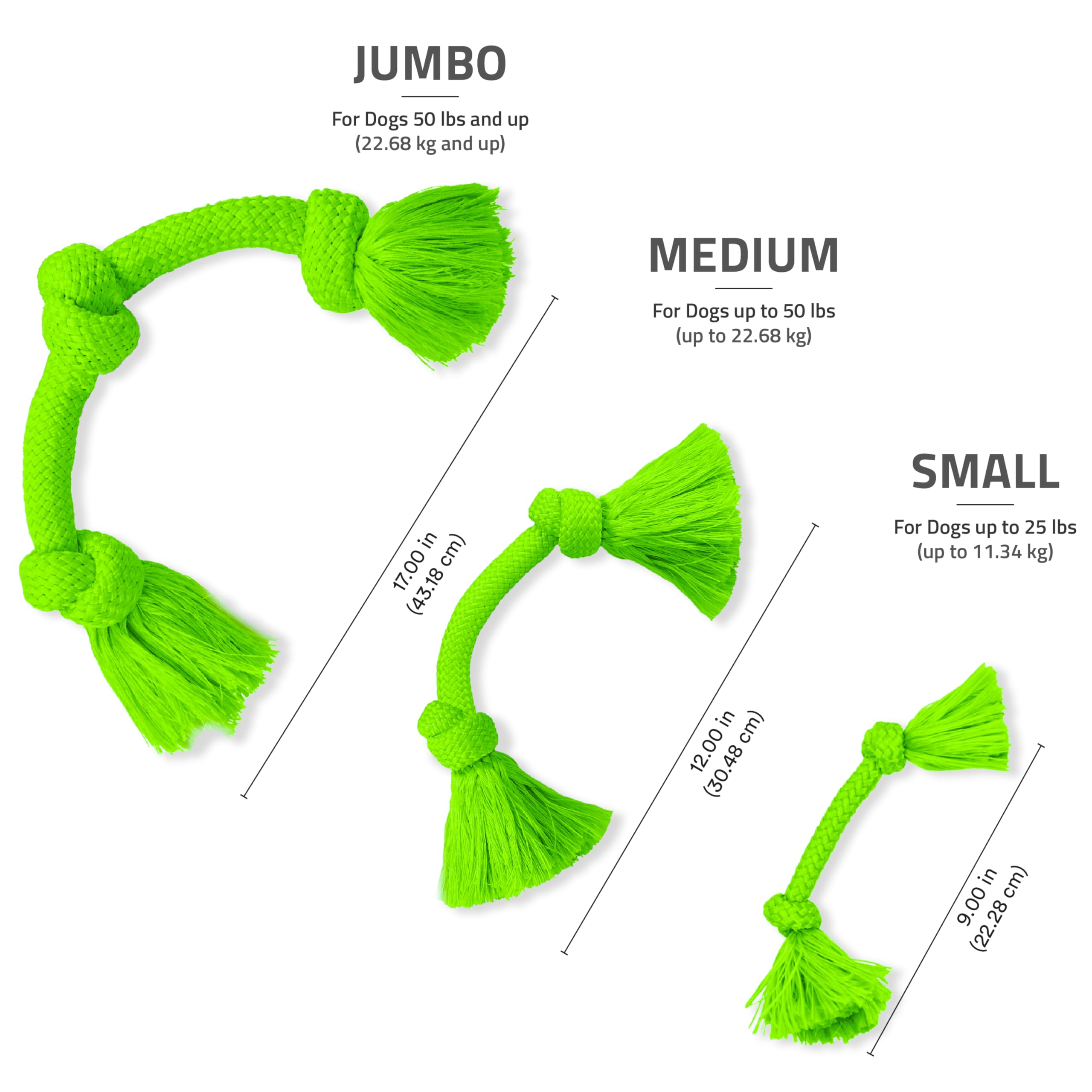 Playology Dog Toys | Dri-Tech Rope Toy Tug of War Rope for Aggressive Chewers | Medium Sweet Potato Scented Toy - Easy to Clean