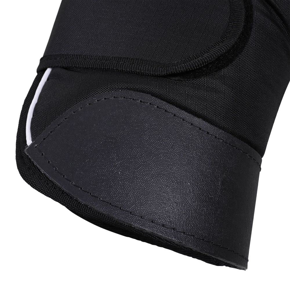 Dura-Tech Fleece Lined Horse Shipping Boots | Size Medium | Color Black | Complete Leg Coverage, Tough 600D Ripstop, Plush Polar