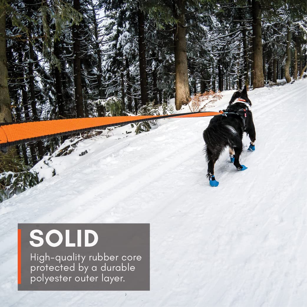 Non-Stop Dogwear Bungee Leash Elastic Dog Leash For Sports Like Running, Biking And Skiing With Dogs, Black/Orange, Size 2.0 M / 23 Mm