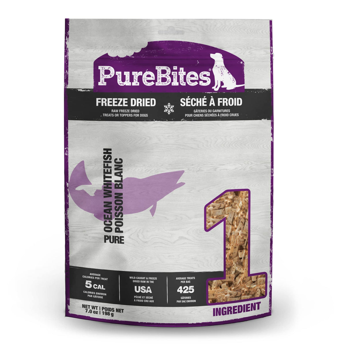 Purebites Ocean Whitefish Freeze-Dried Treats For Dogs, 7.0Oz