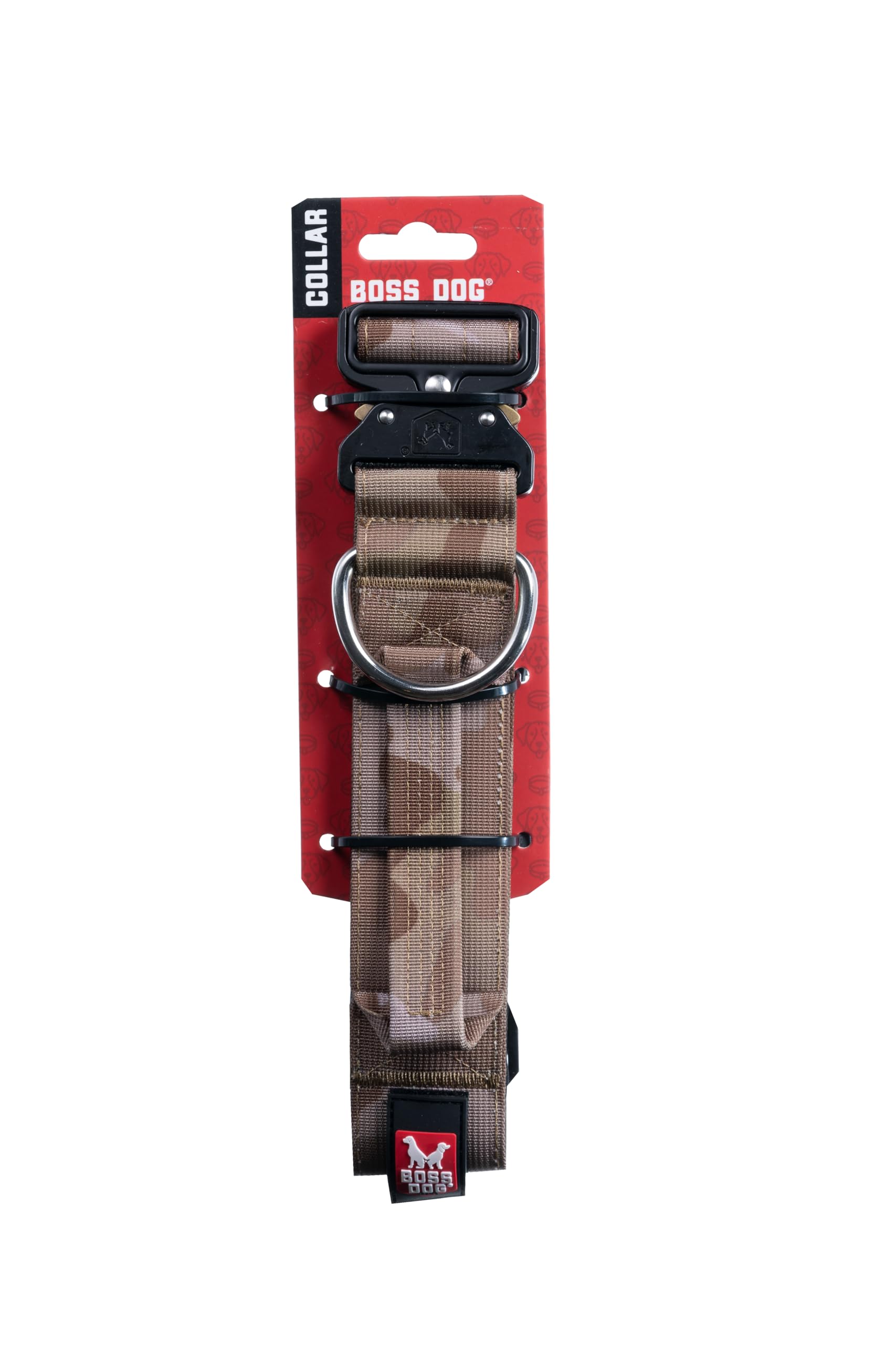 Boss Dog Tactical Collar, Tan Camo, X-Large