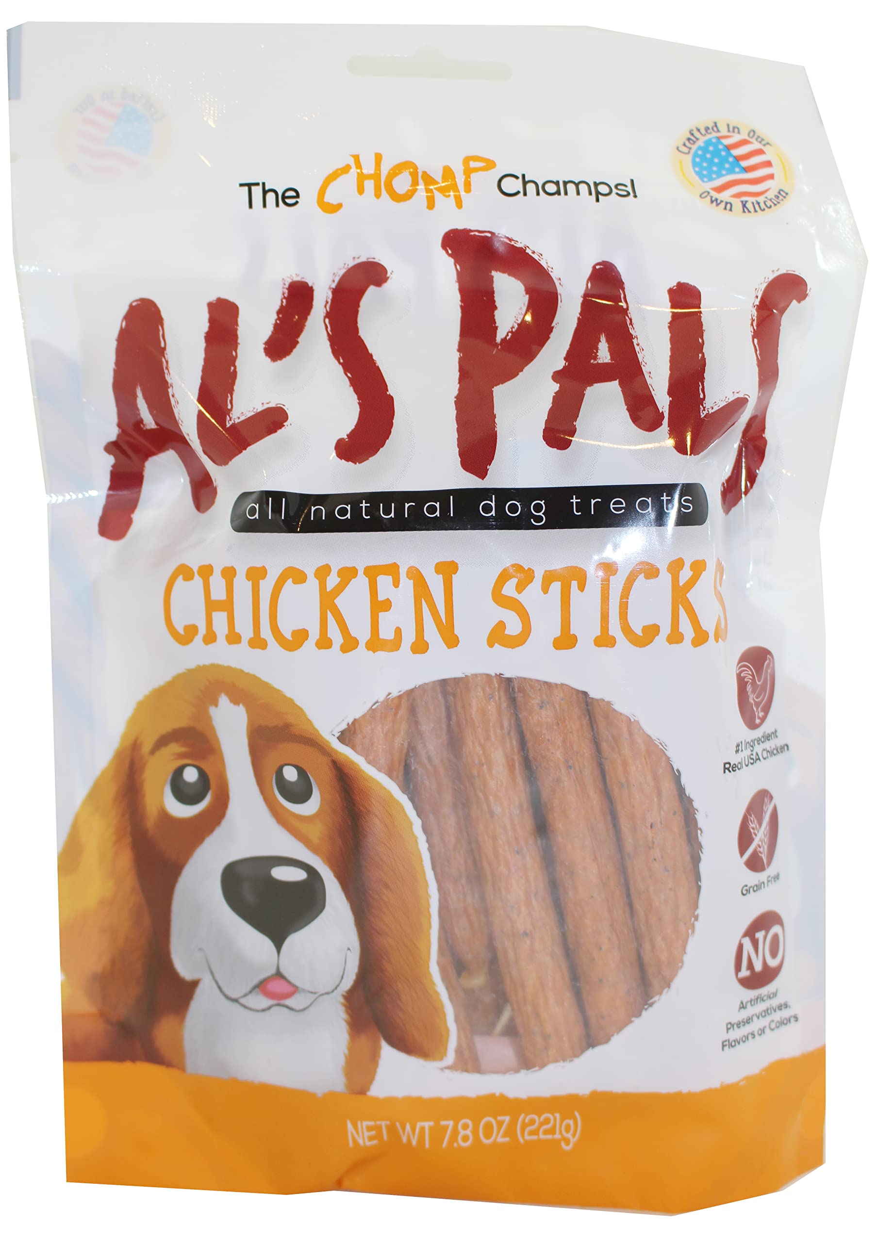 Gold Rush Farms ALs Pals All Natural Dog Treats - Chicken Sticks 7.8 oz. Bag
