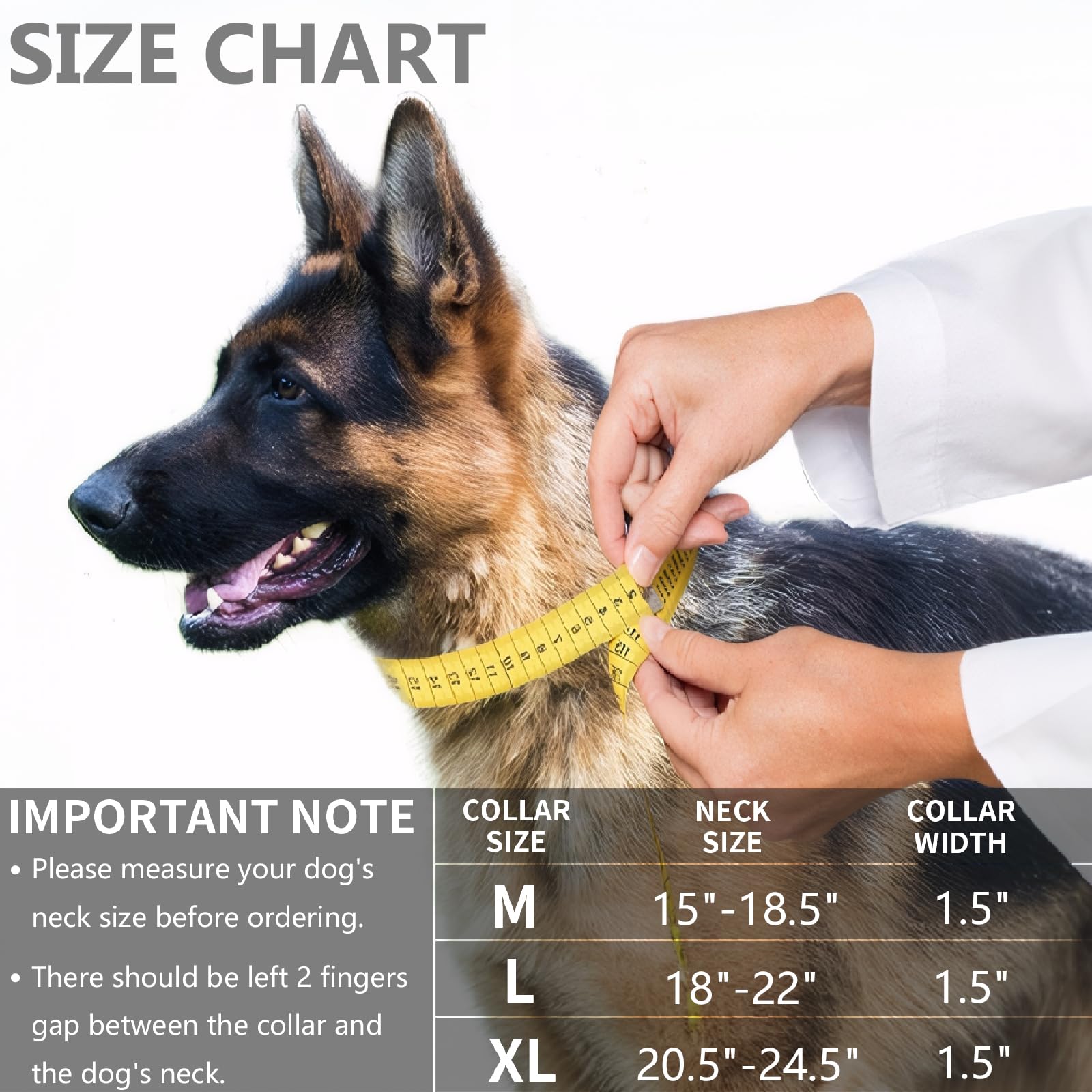 Tactical Dog Collar - Kcucop Military Dog Collar With 2 Patches 1.5'' Width Thick With Handle K9 Collar Dog Collars Adjustable H