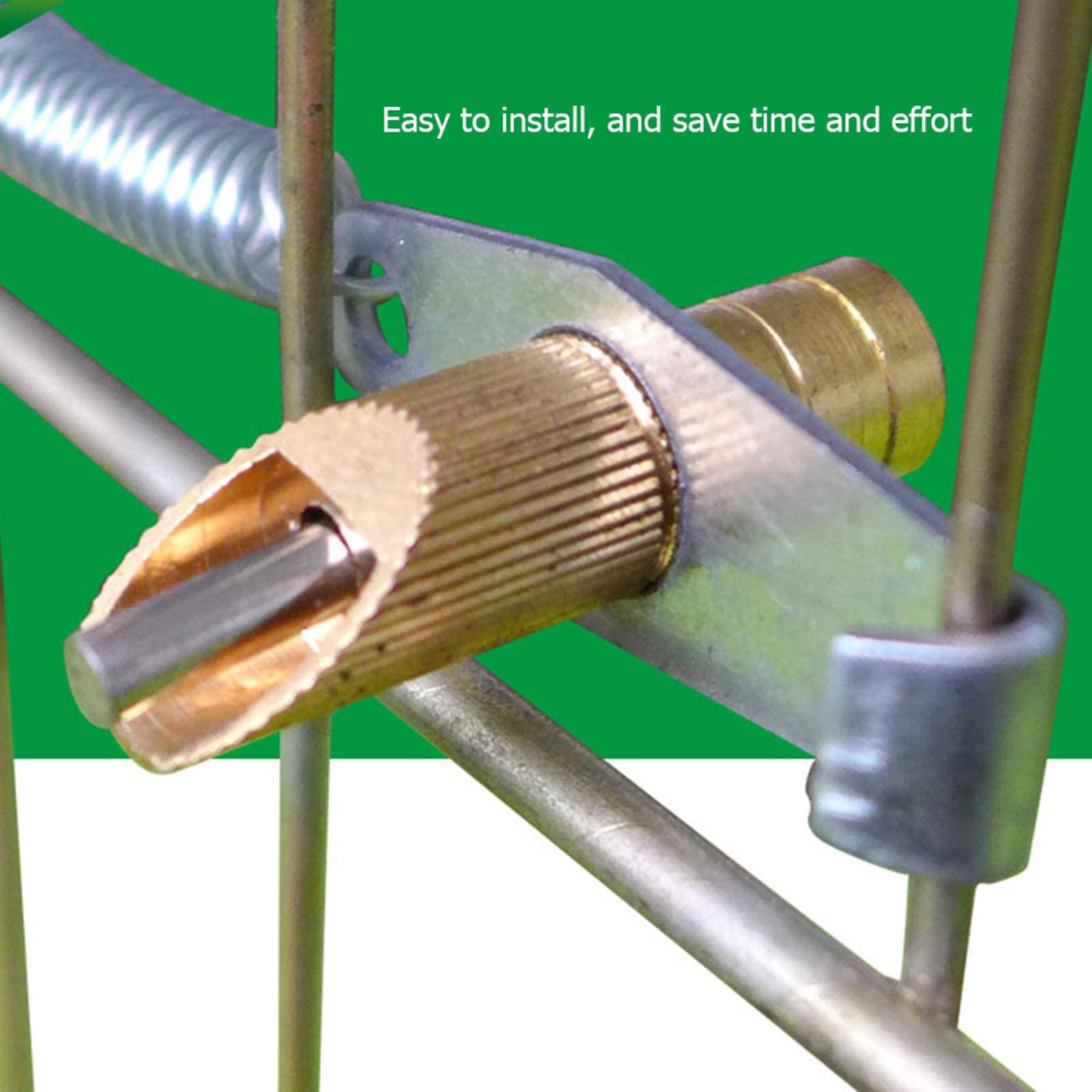 10Pcs Automatic Rabbit Water Feeder, Stainless Steel Nipple Waterer For Rabbit Bunny(#1)