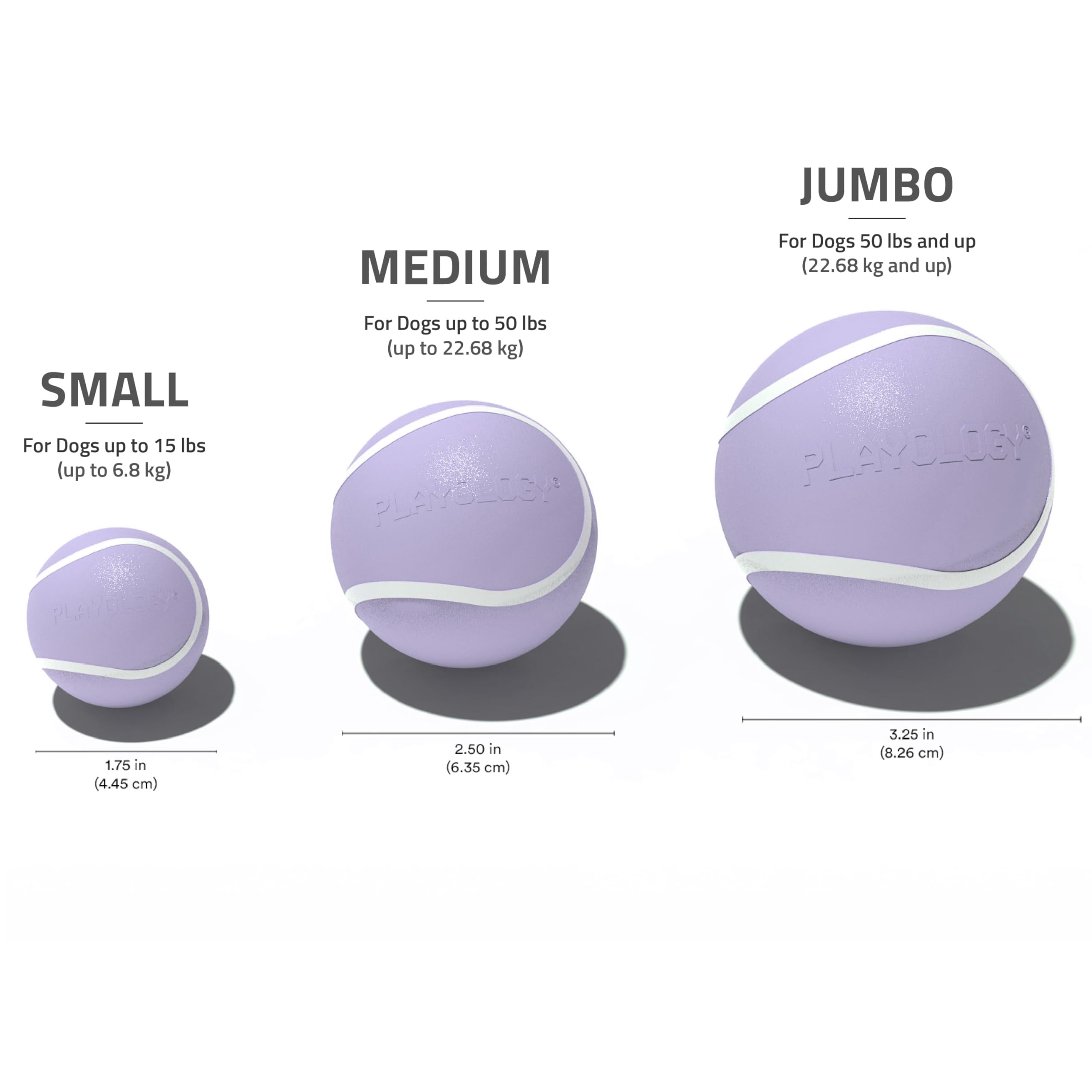 Playology Dog Toys | Squeaky Chew Ball - Bouncy Durable Floating Fetch Ball for Dogs | Medium Lamb Scented Toy - Easy to Clean a