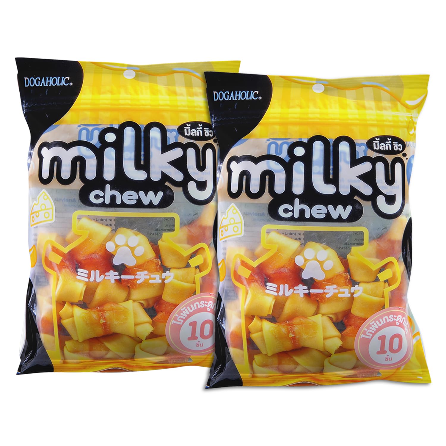 Milky Chew Dog Treats Real Chicken and Milk Protein Rich Dog Snacks Healthy Chewy Dog Treats for Puppies & Adult Dogs Calcium Ri