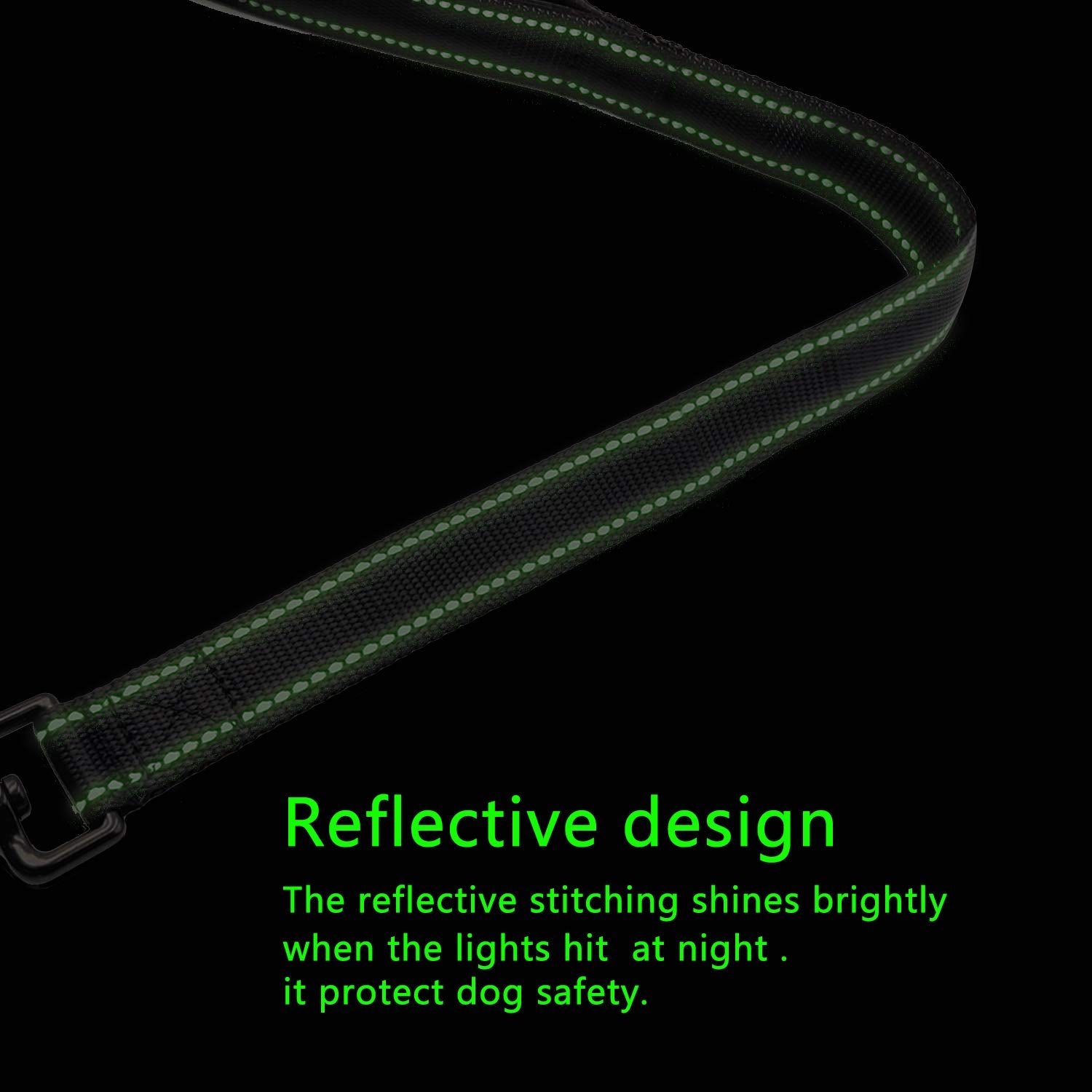 Chmete Heavy Duty Dog Leash With Comfortable Padded Handle Reflective Training Dog Leashes For Medium Large Dogs Up To 80Lbs (25” Short Dog Leash)