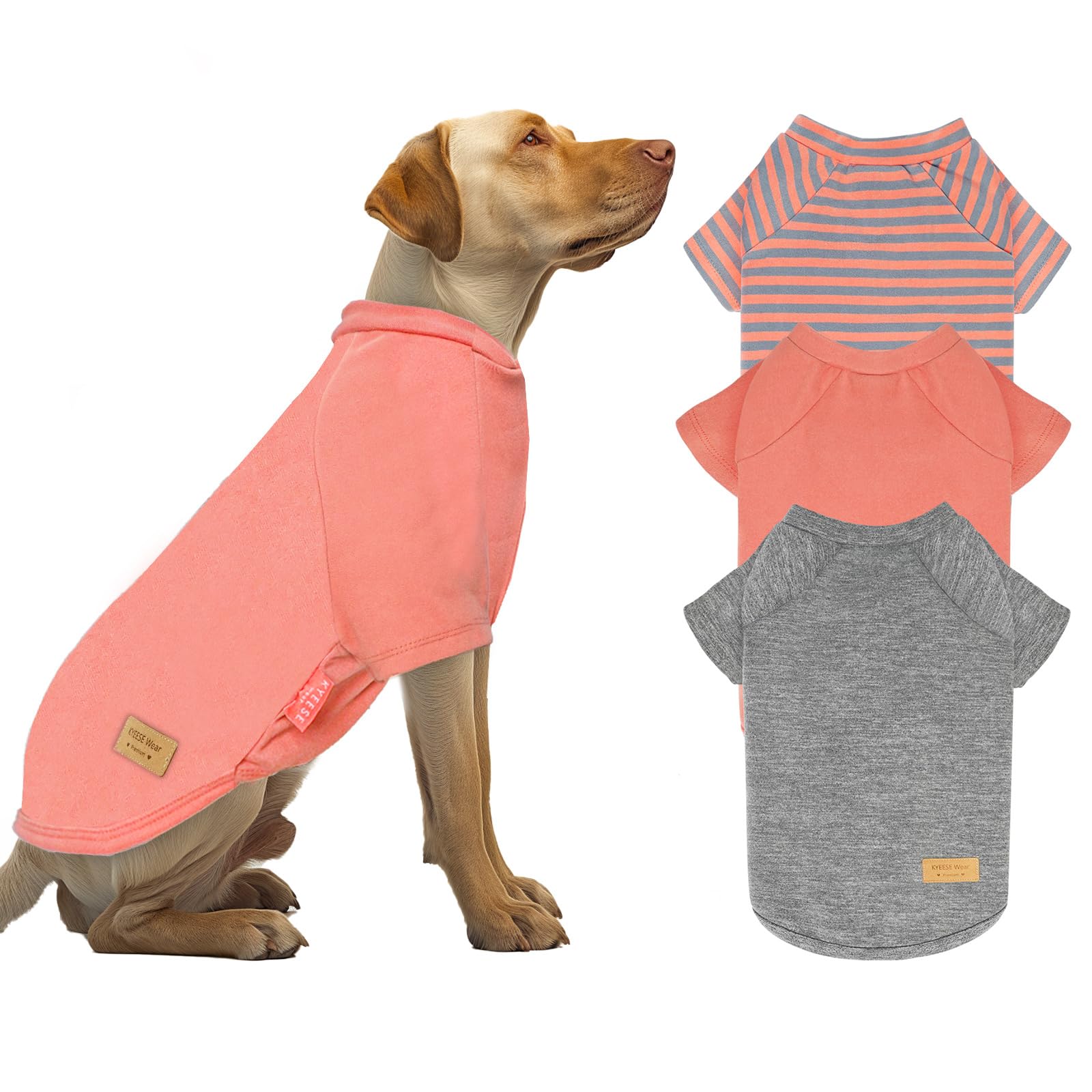 Kyeese 3Pack Dog Sweaters Dogs Clothes Dog Sweaters For Medium Dogs Boy Pets Sweatshirt Pet Sweaters For Large Size Fleece Pet C