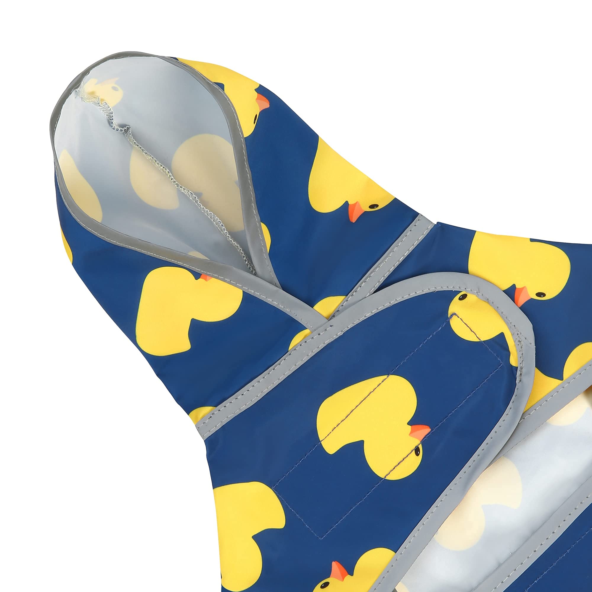 Dog Raincoat With Hood And Leash Hole, Adjustable Belly Strap, Reflective Strips, Lightweight Slicker Poncho Rain Jacket Coat For Small Medium Large Dogs And Puppies